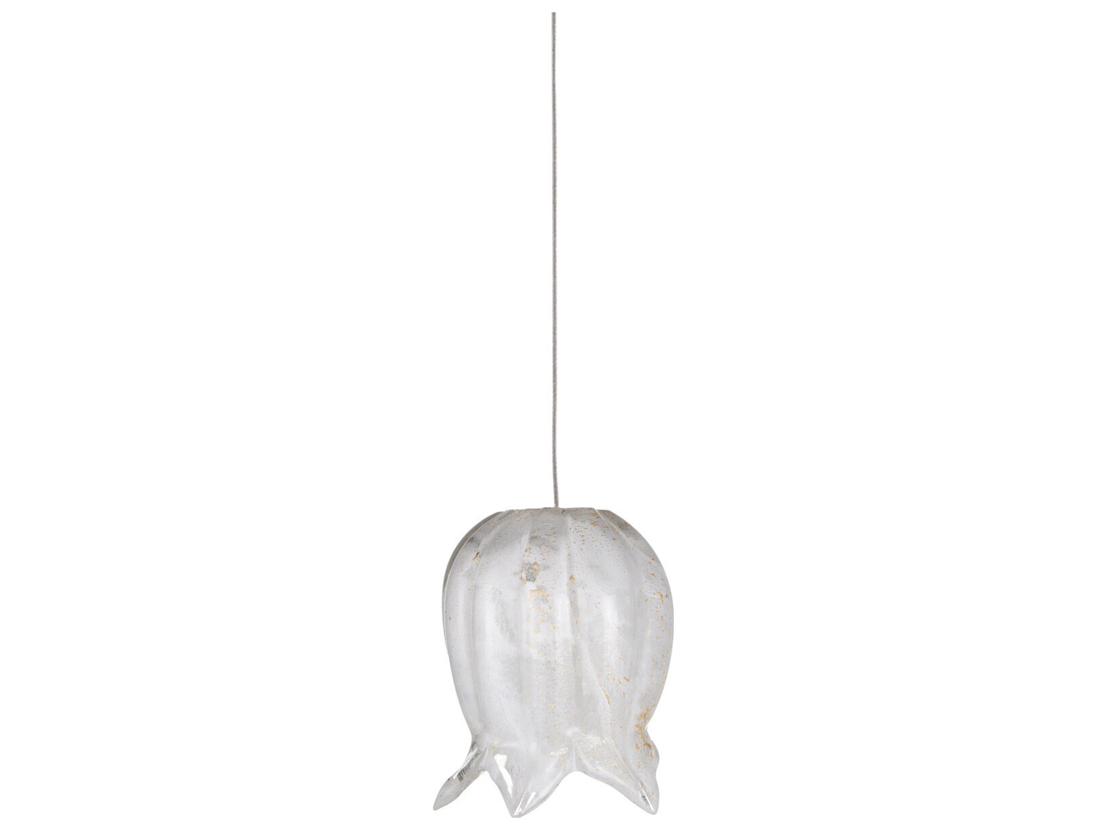 Currey & Company Polpo 3-Light White Silver Mini Pendant