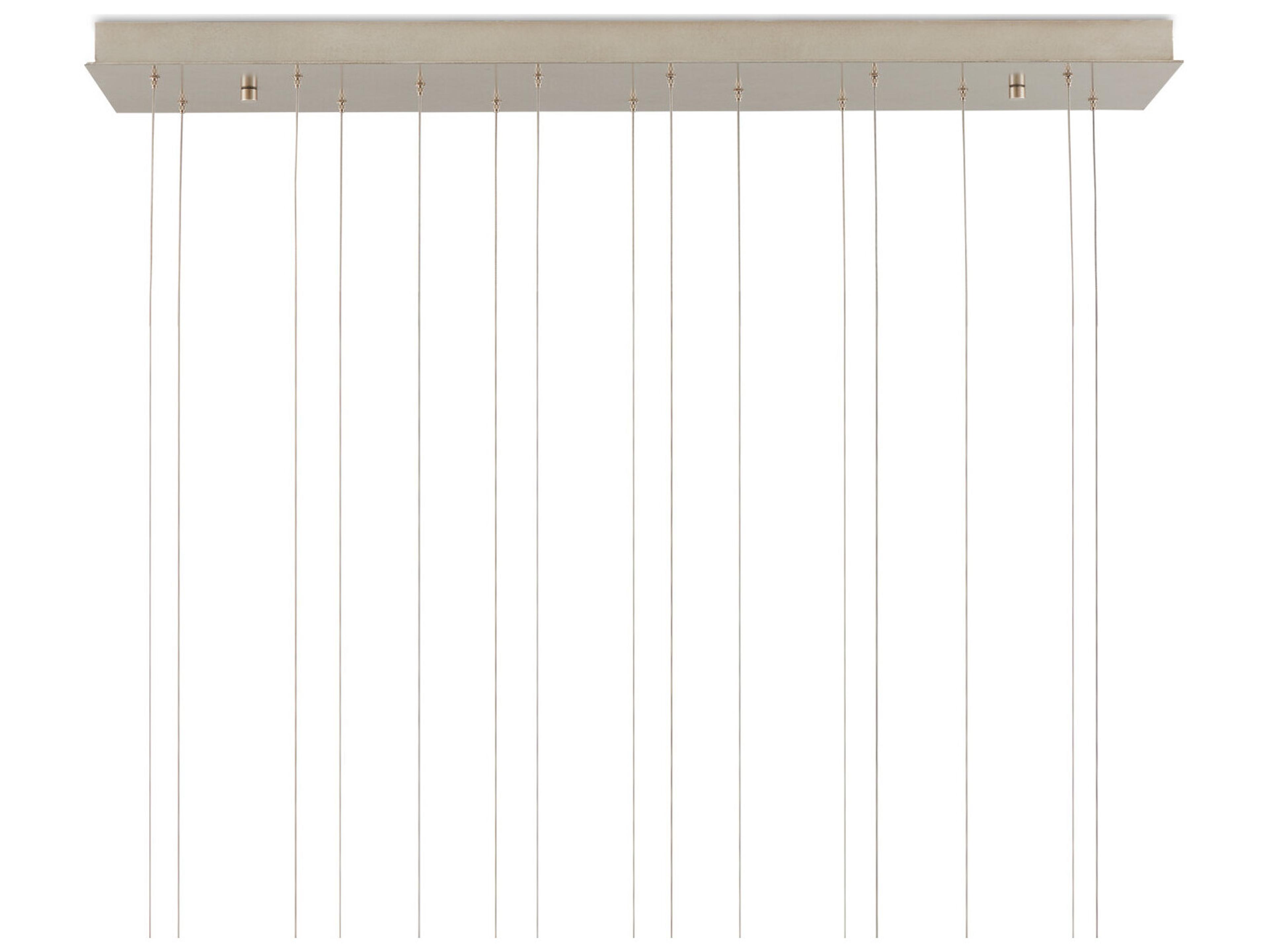 Currey & Company Polpo 15-Light White Silver Island Pendant