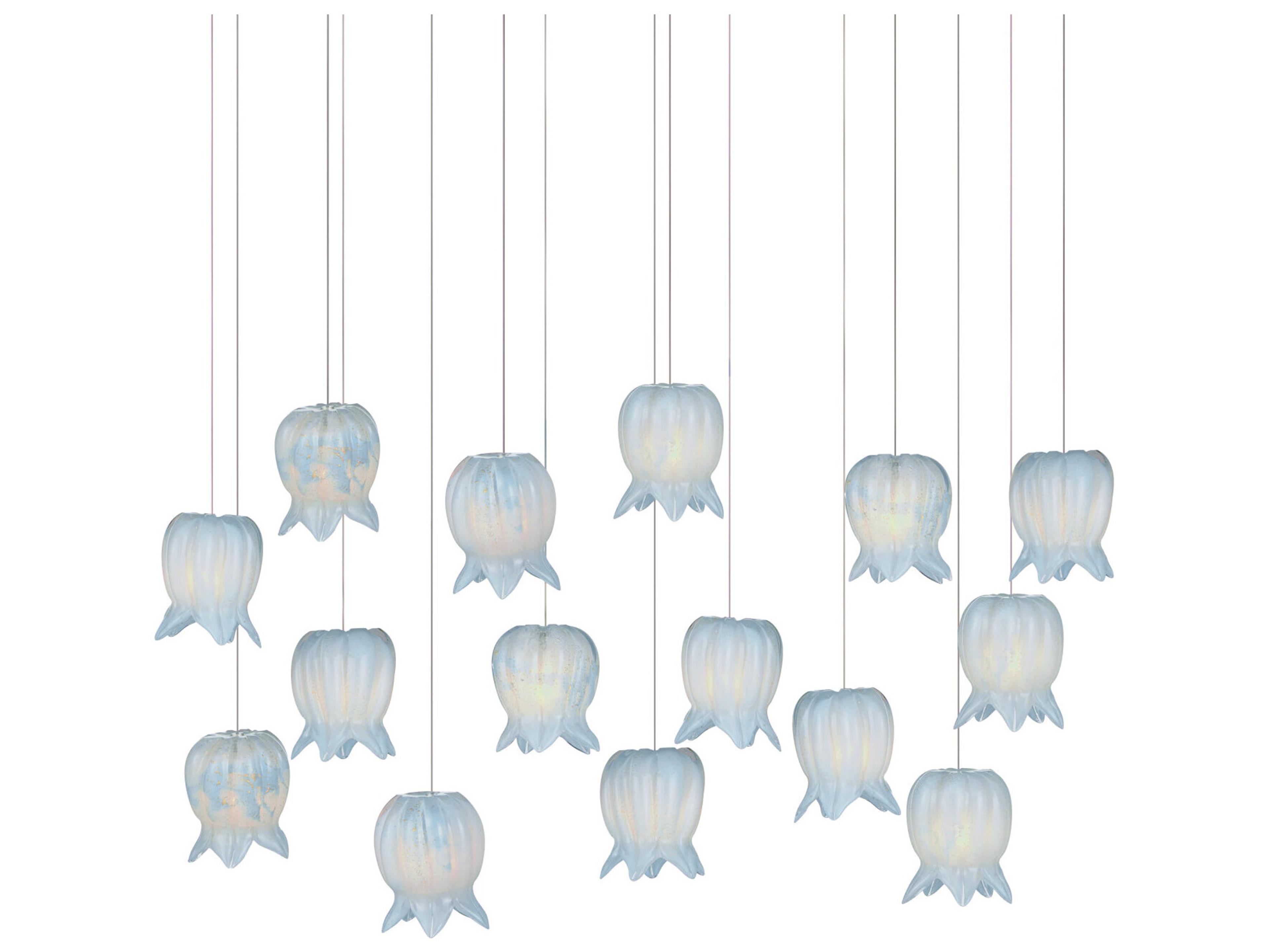 Polpo 15-Light Blue Silver Island Pendant