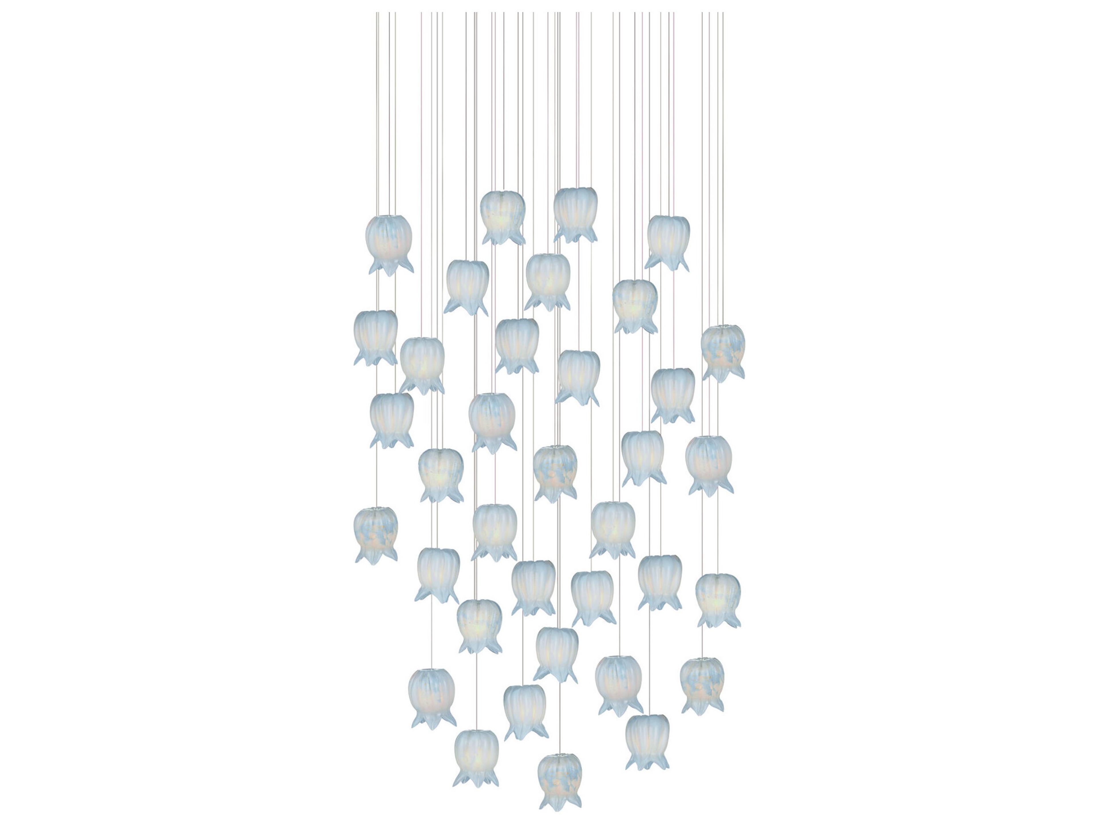 Polpo 36-Light Blue Silver Pendant