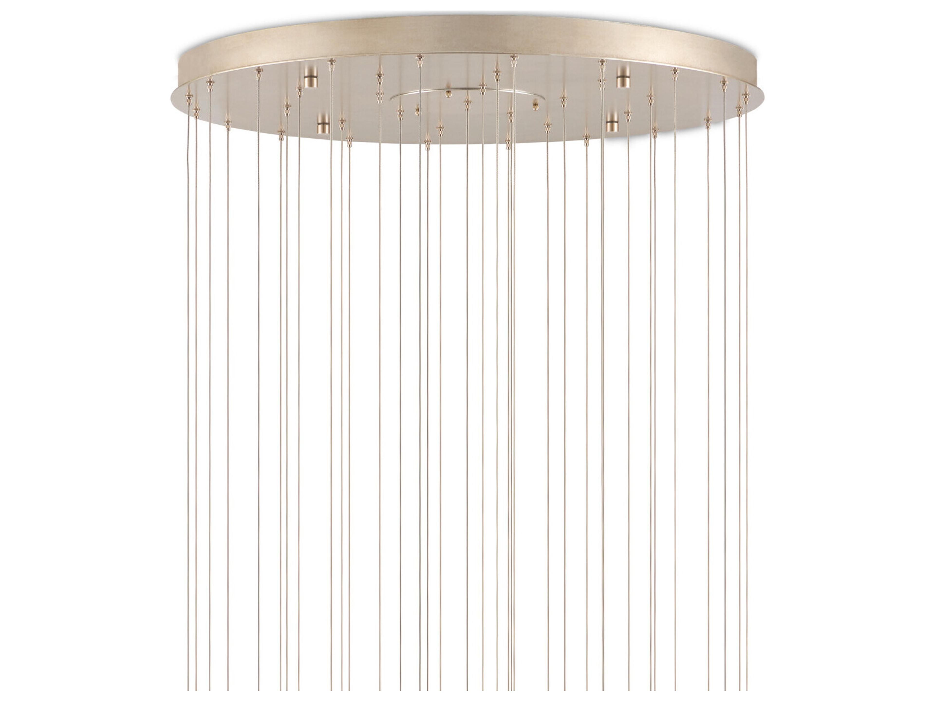 Currey & Company Polpo 36-Light Blue Silver Pendant