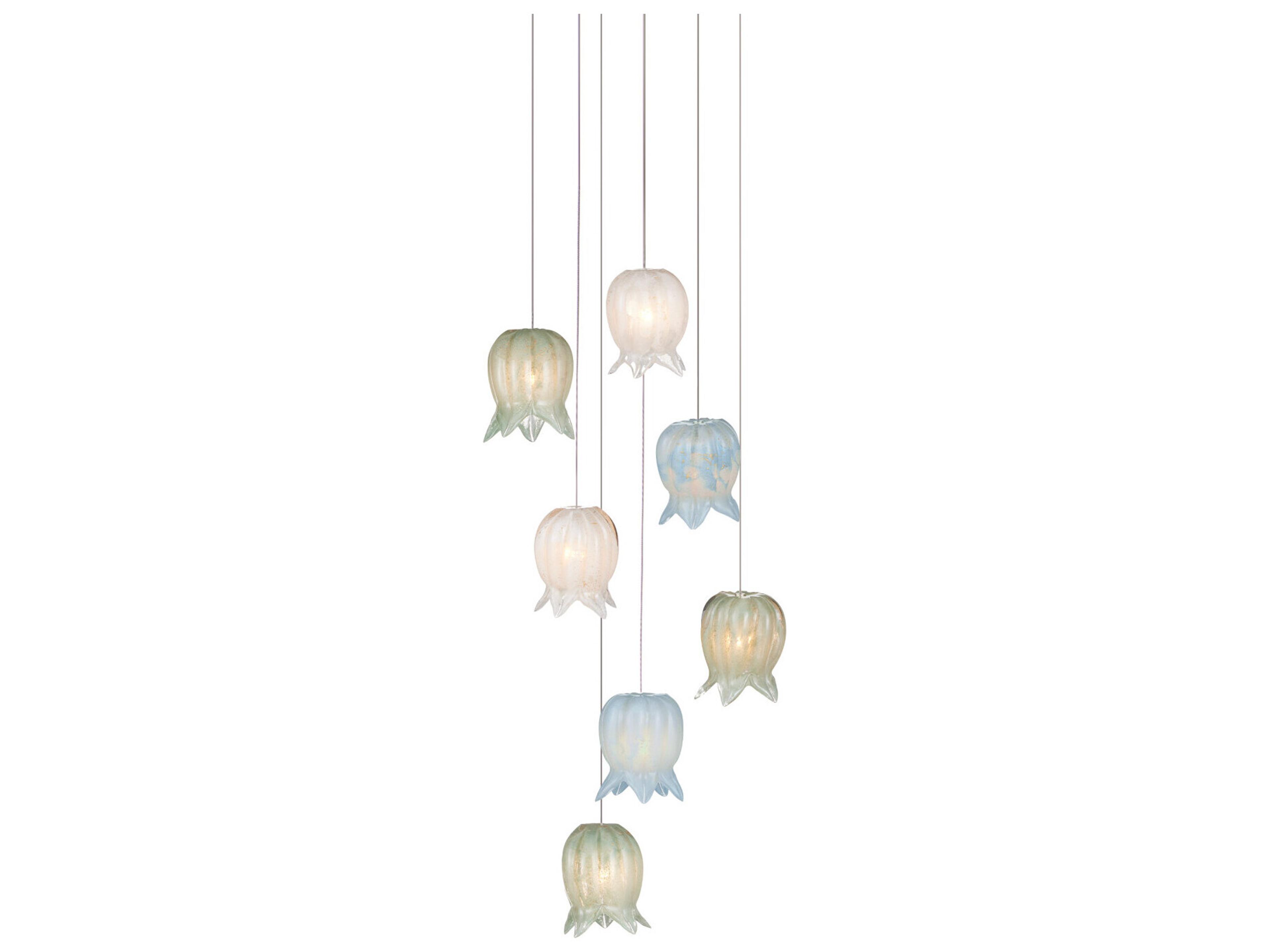 Polpo 7-Light Misto Blue Pendant