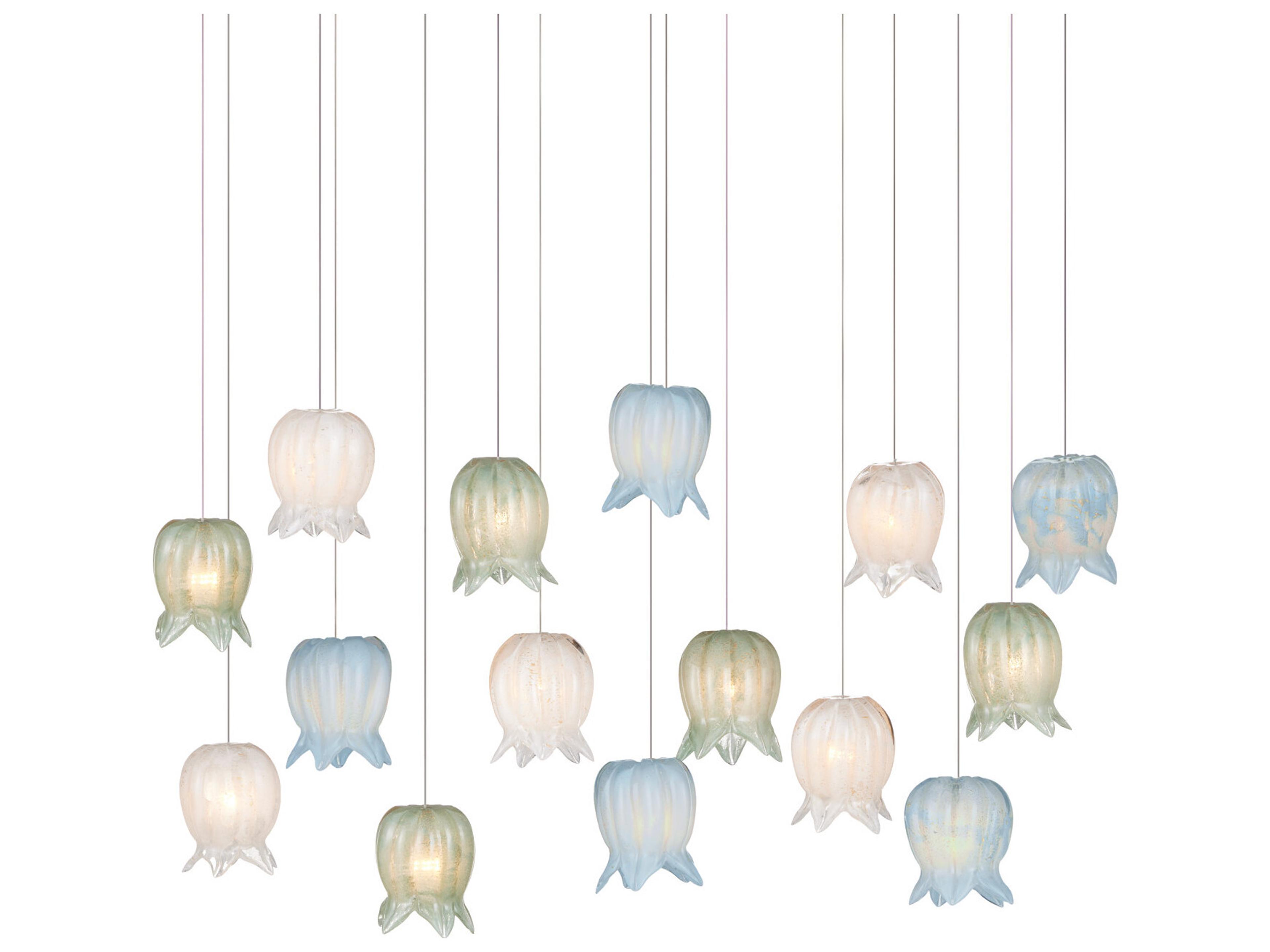 Polpo 15-Light Misto Blue Island Pendant
