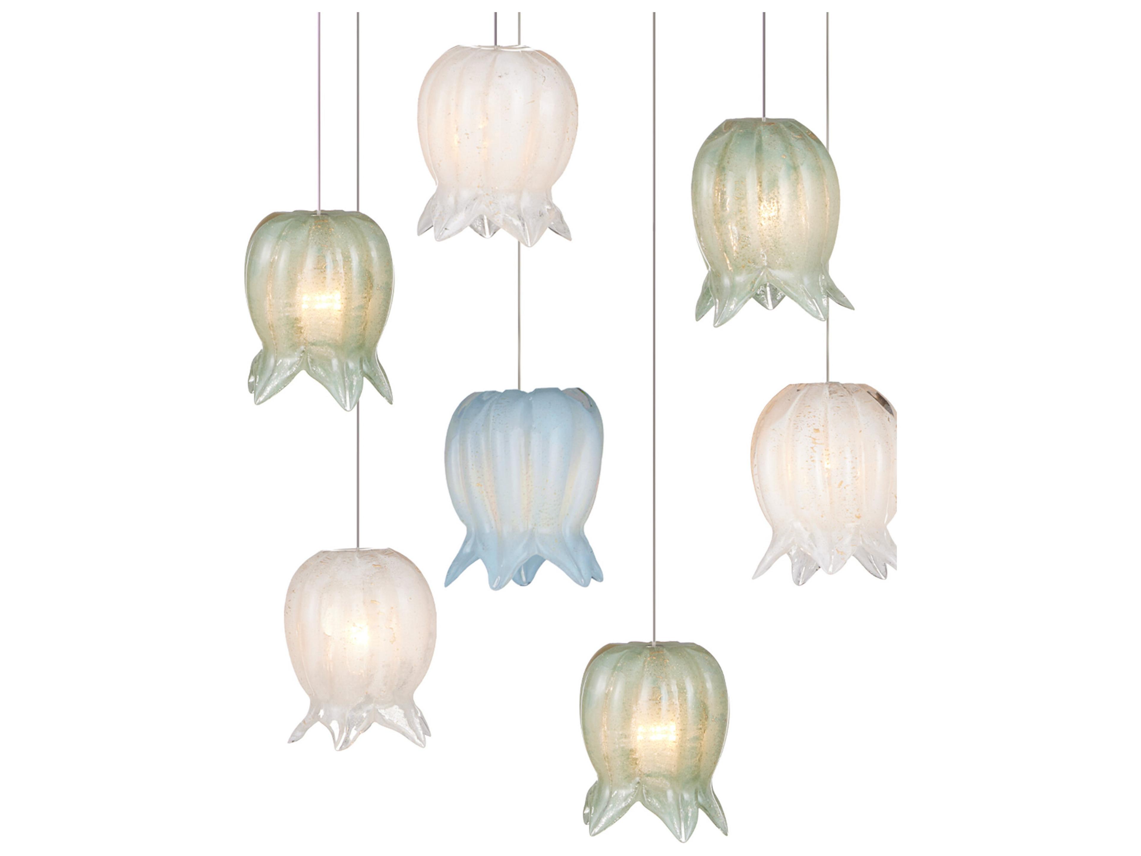 Currey & Company Polpo 15-Light Misto Blue Island Pendant