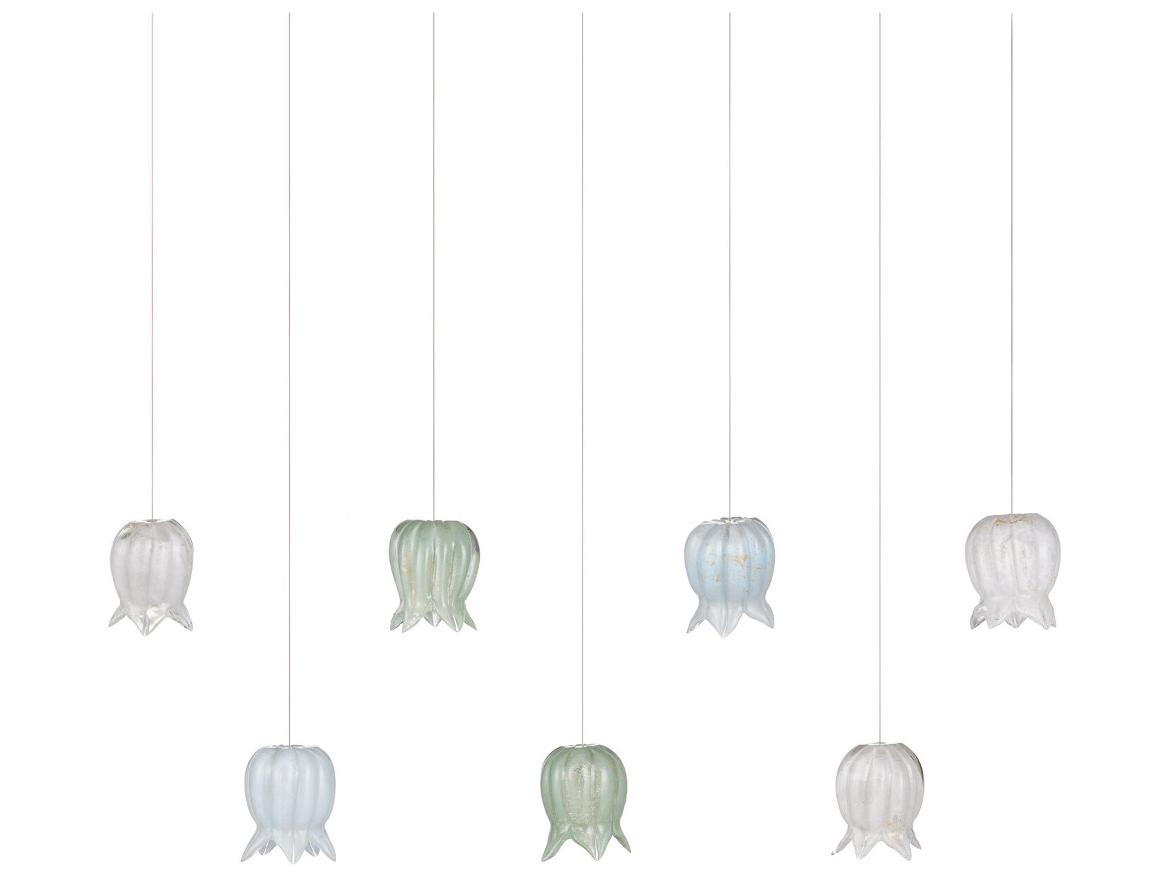 Currey & Company Polpo 7-Light Misto Blue Island Pendant