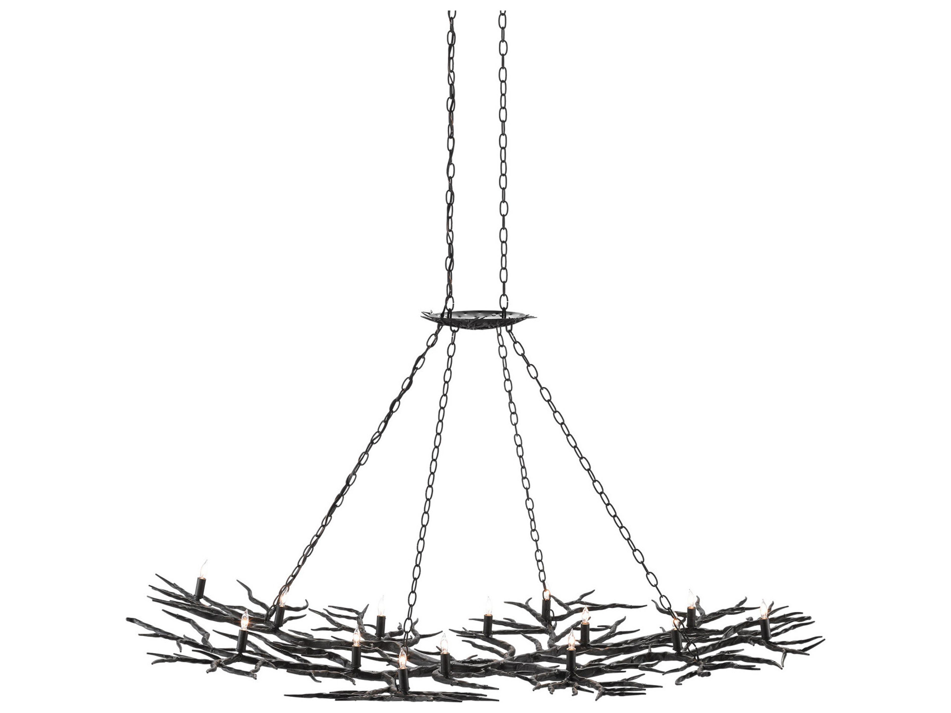 Rainforest Large Chandelier Rustic Bronze