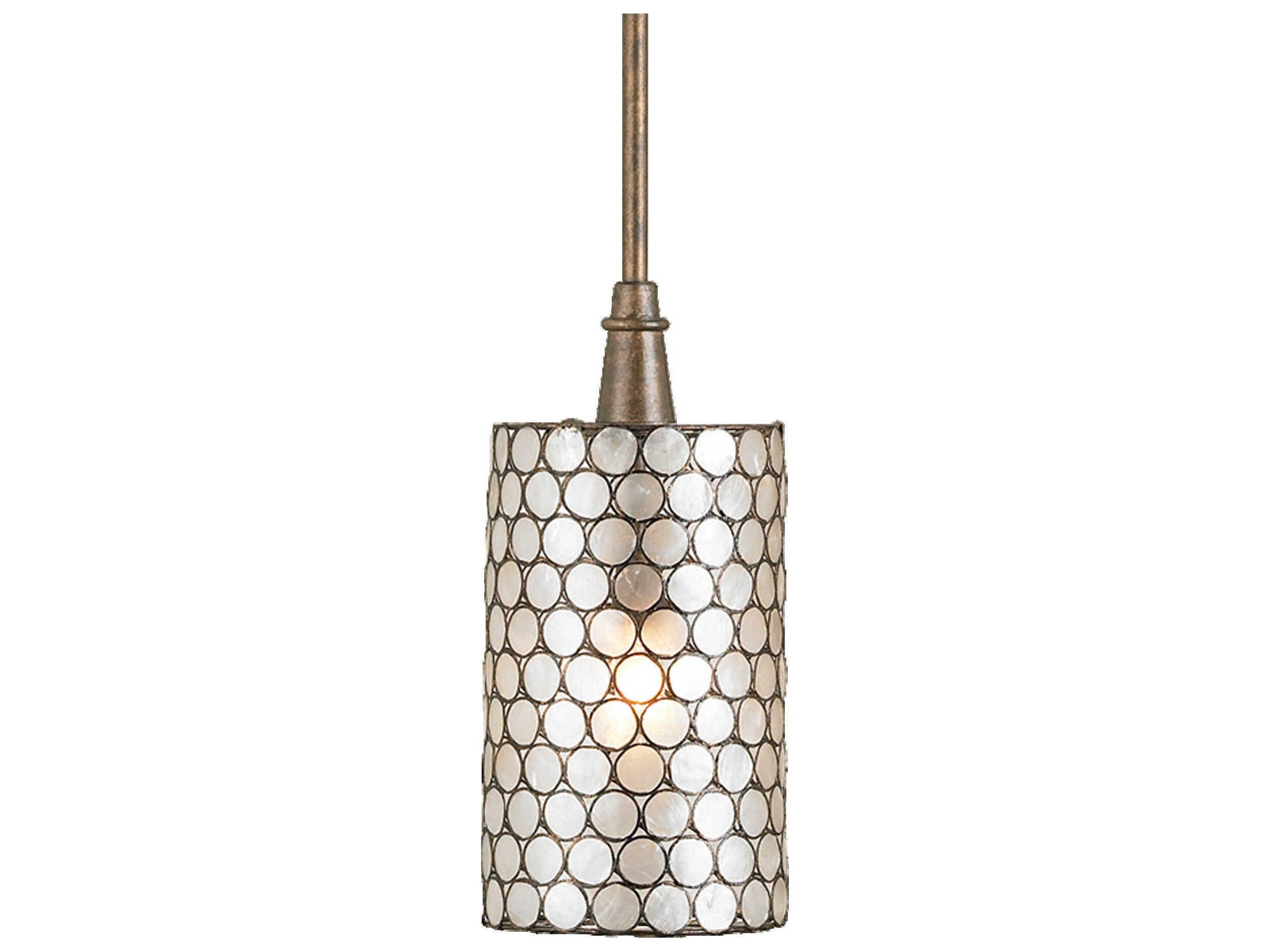 Currey & Company Regatta 1-Light Cupertino Copper Cylinder Mini Pendant