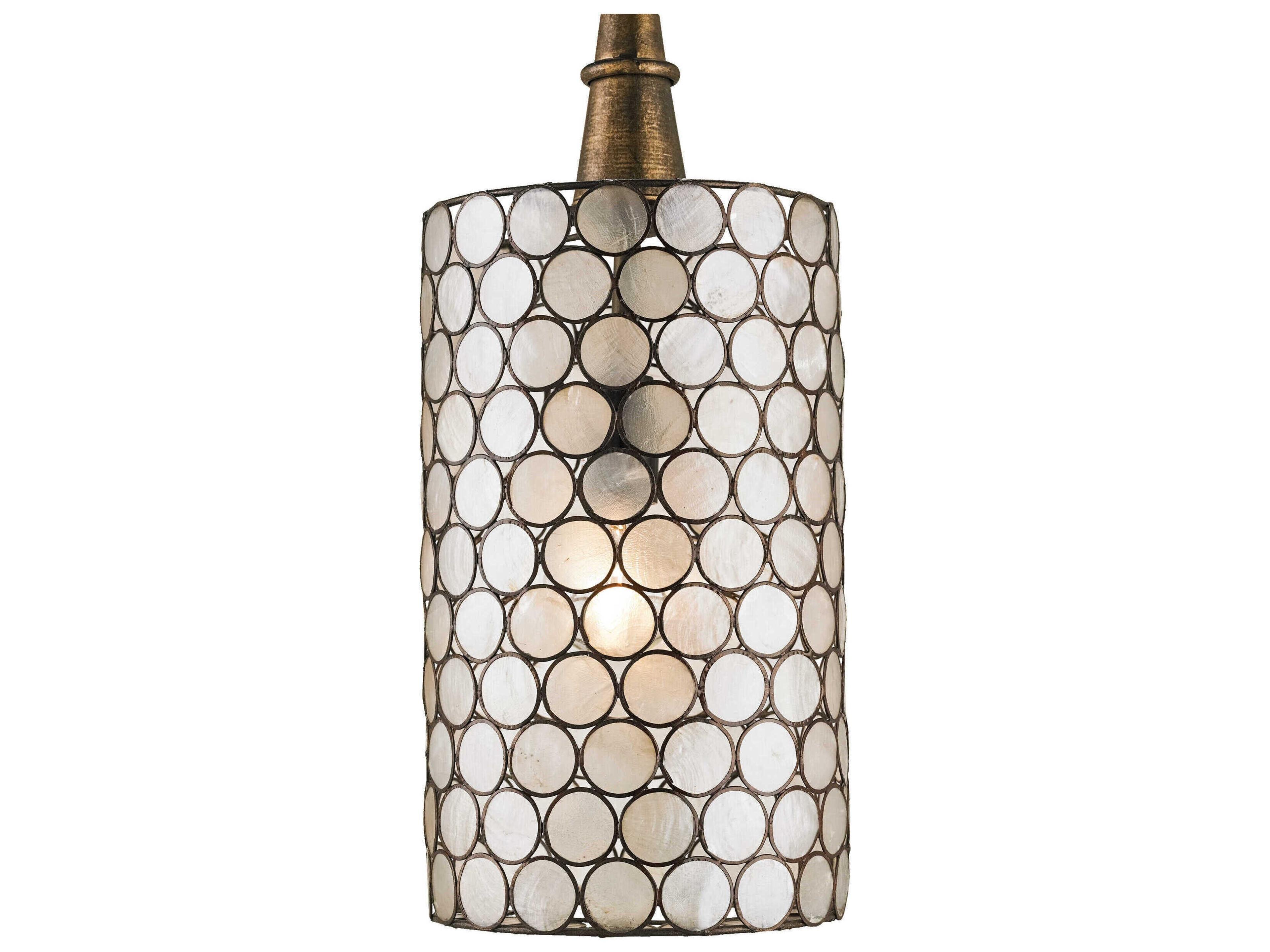 Currey & Company Regatta 1-Light Cupertino Copper Cylinder Mini Pendant