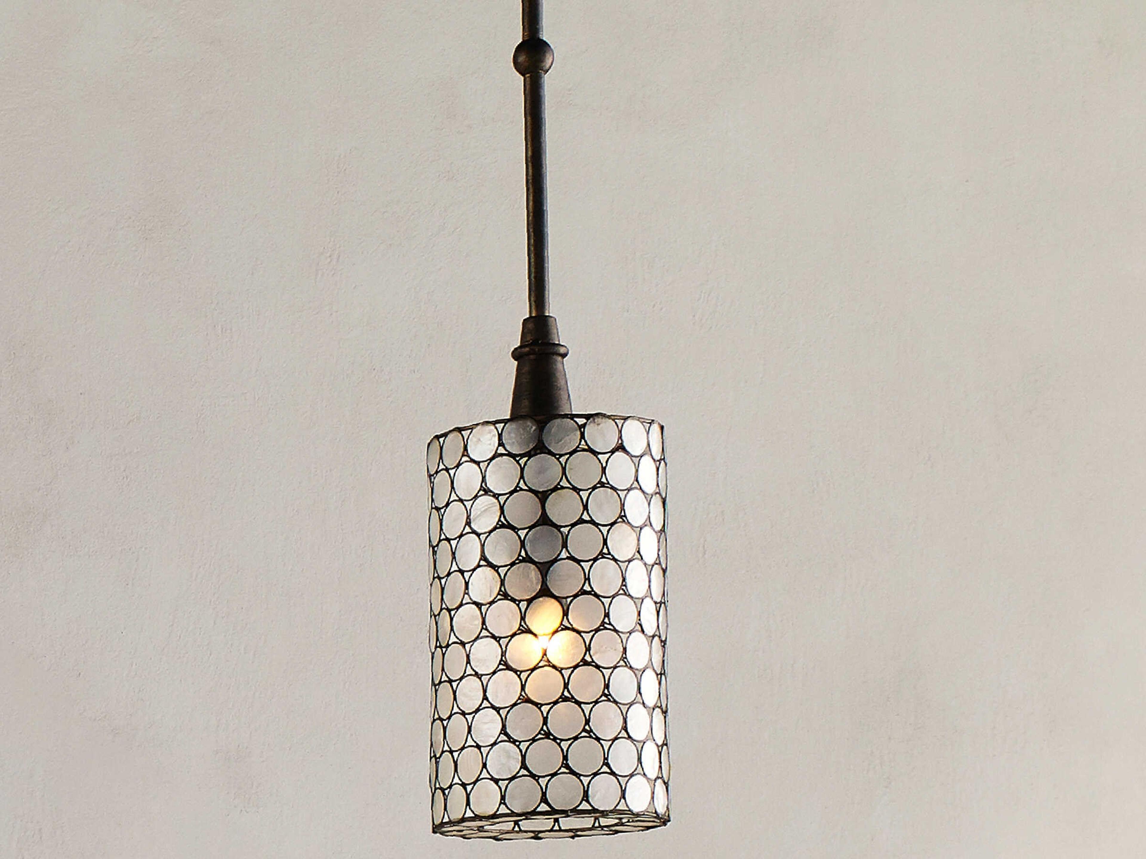 Currey & Company Regatta 1-Light Cupertino Copper Cylinder Mini Pendant