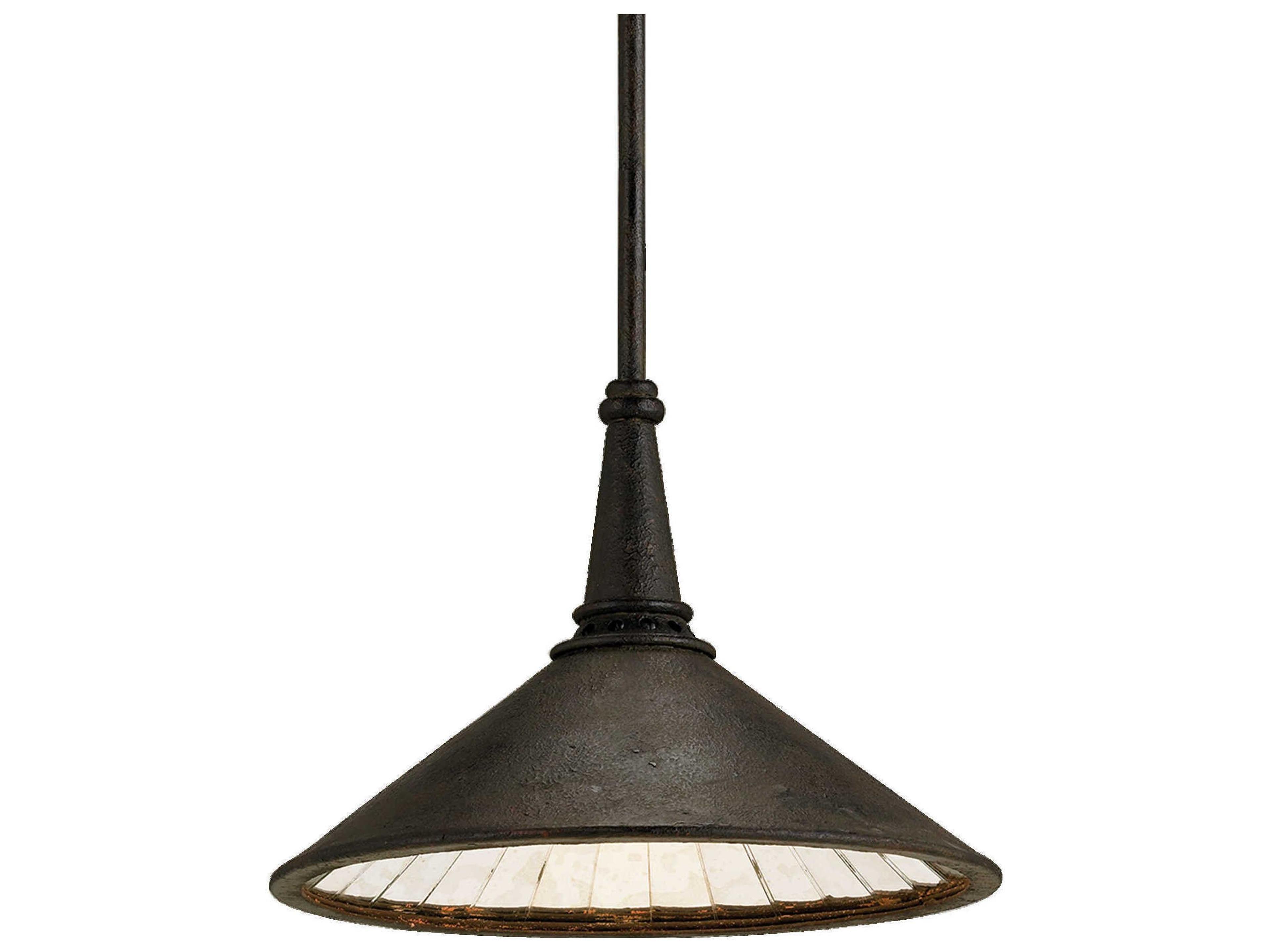 Manuscript 1-Light Jerry Pair Black Glass Pendant