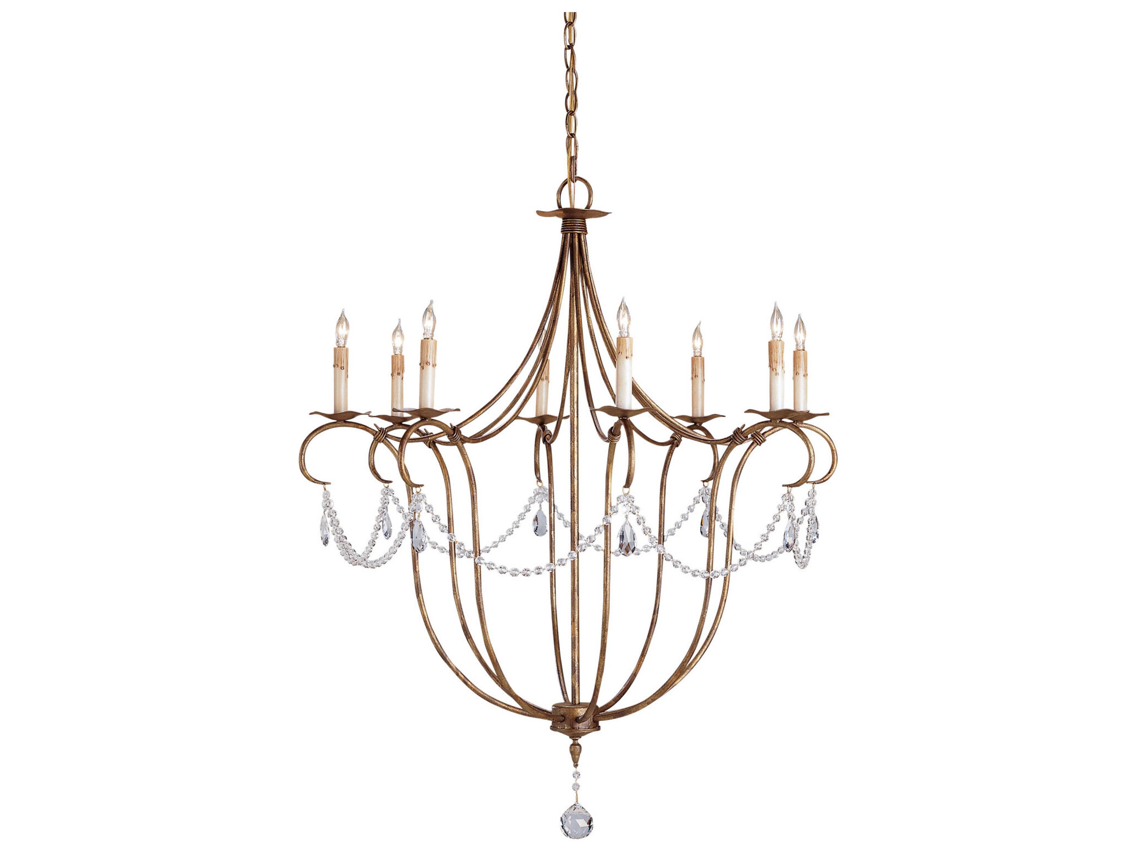 Crystal Light Chandelier in Rhine Gold