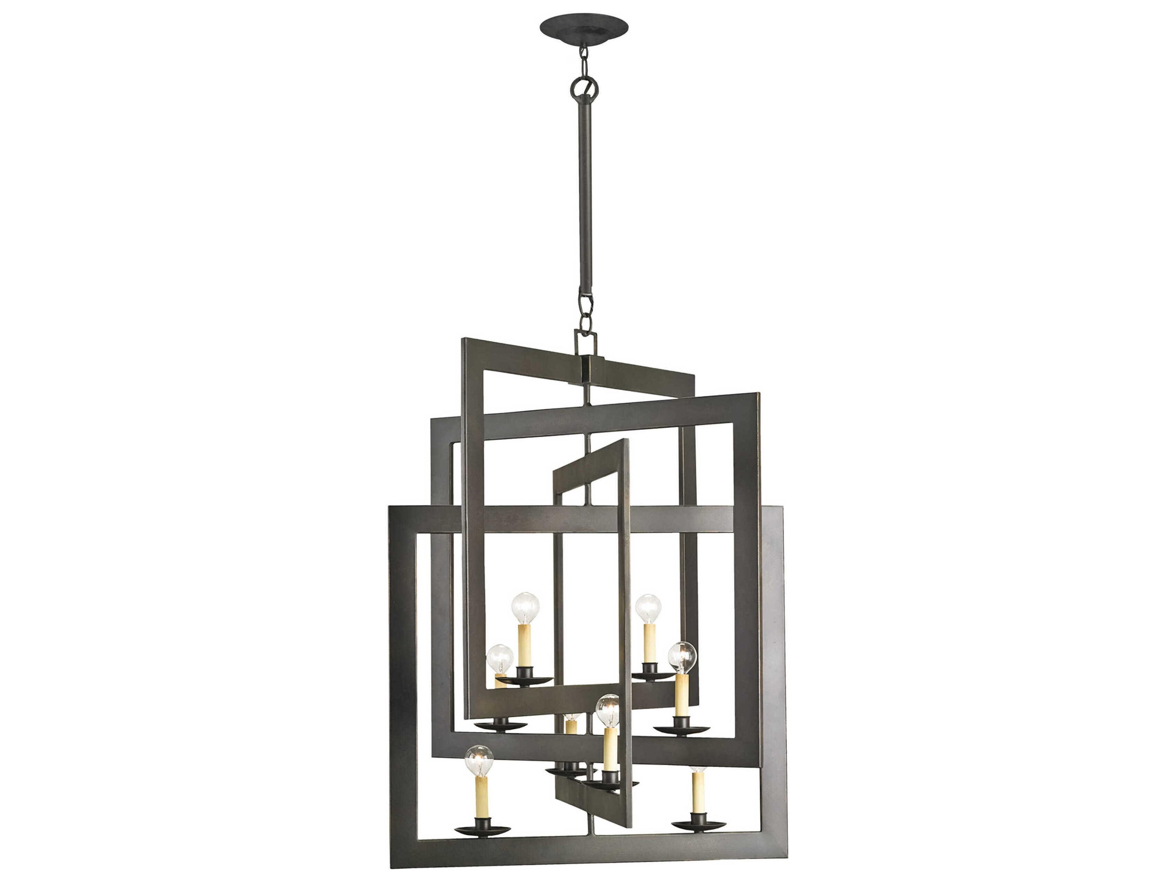 Currey & Company Middleton 8-Light Bronze Gold Candelabra Chandelier