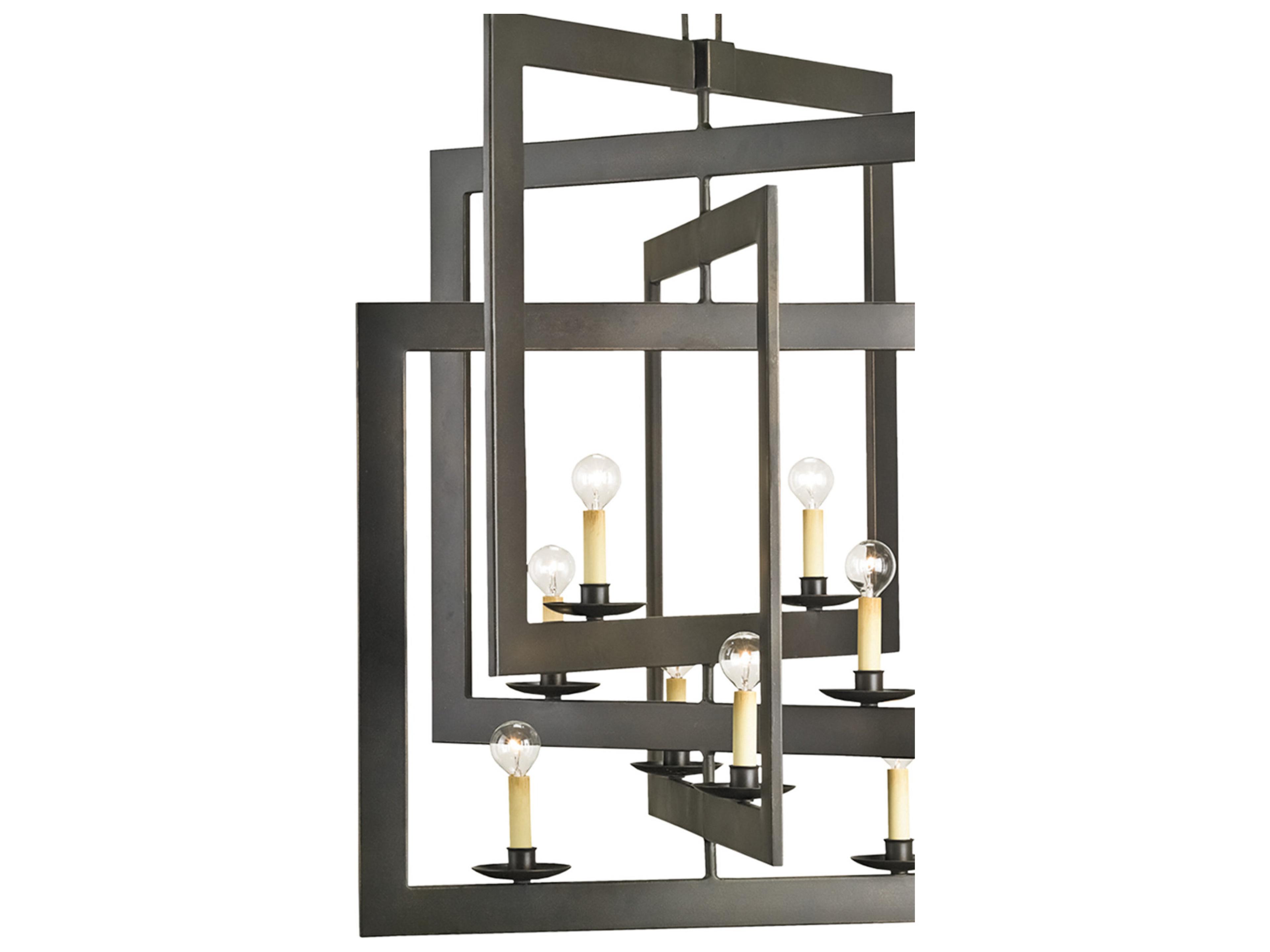 Currey & Company Middleton 8-Light Bronze Gold Candelabra Chandelier