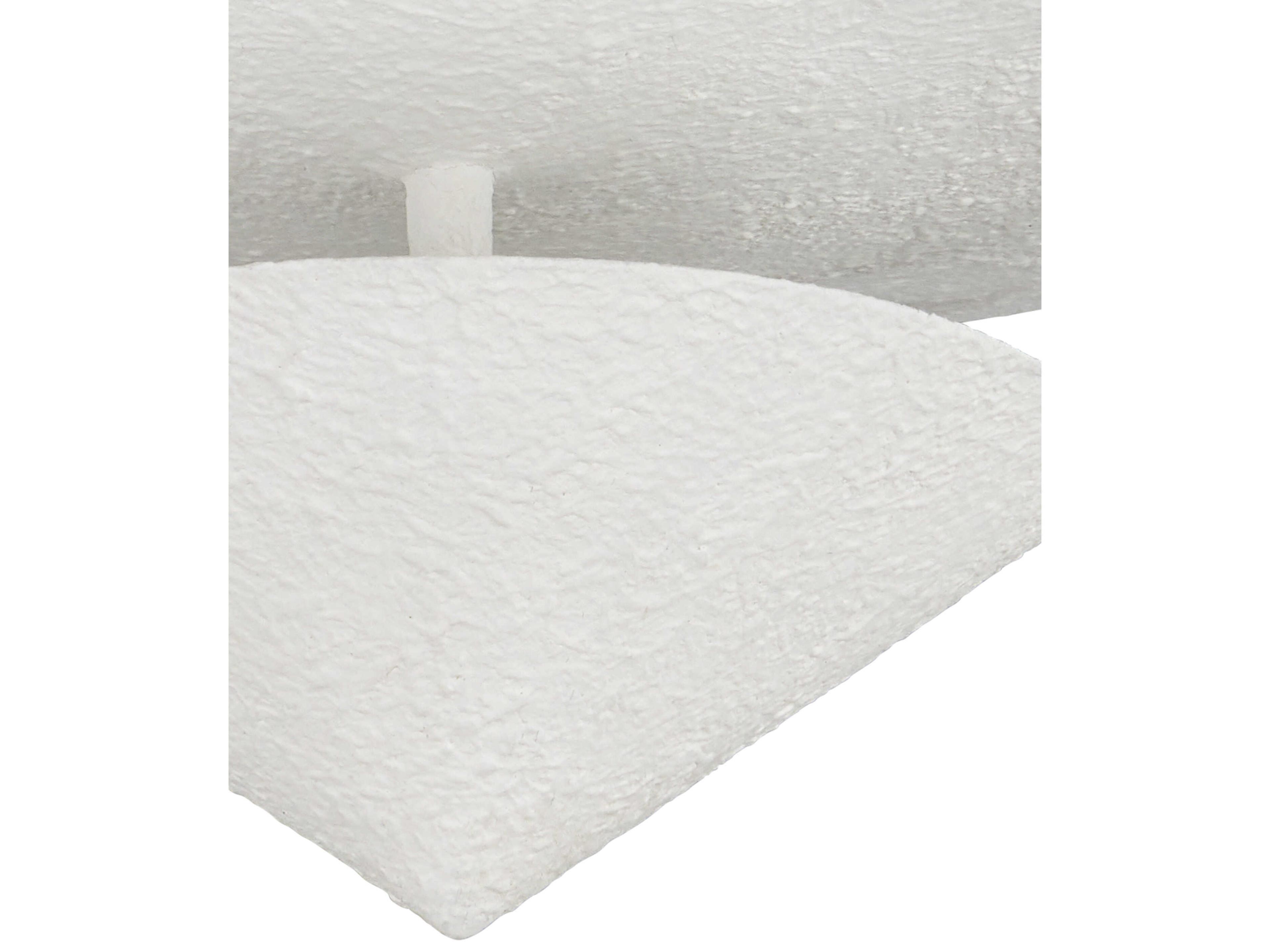 Currey & Company Empyrean 1-Light Yeso Blanco White Flush Mount