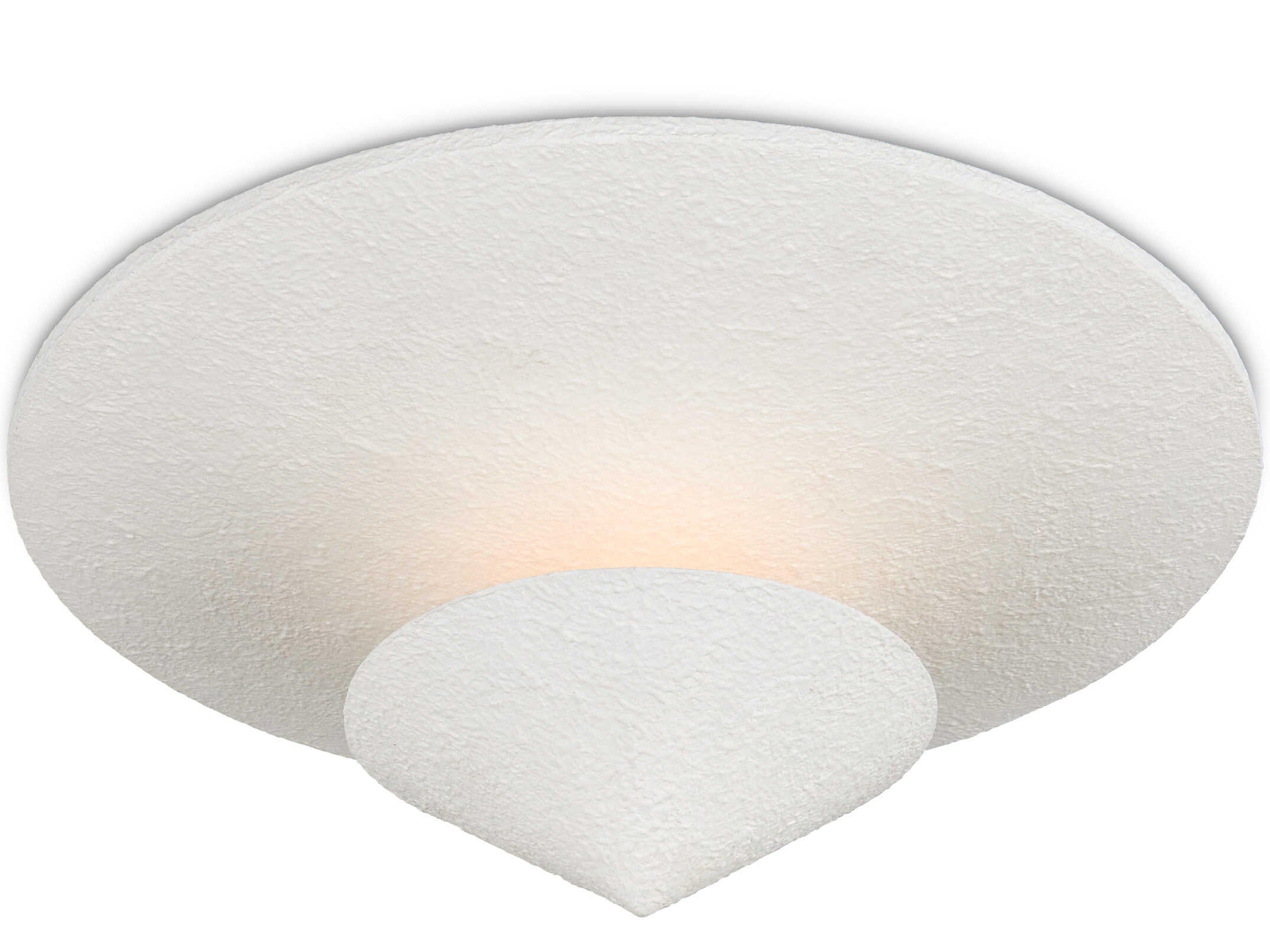 Currey & Company Empyrean 1-Light Yeso Blanco White Flush Mount