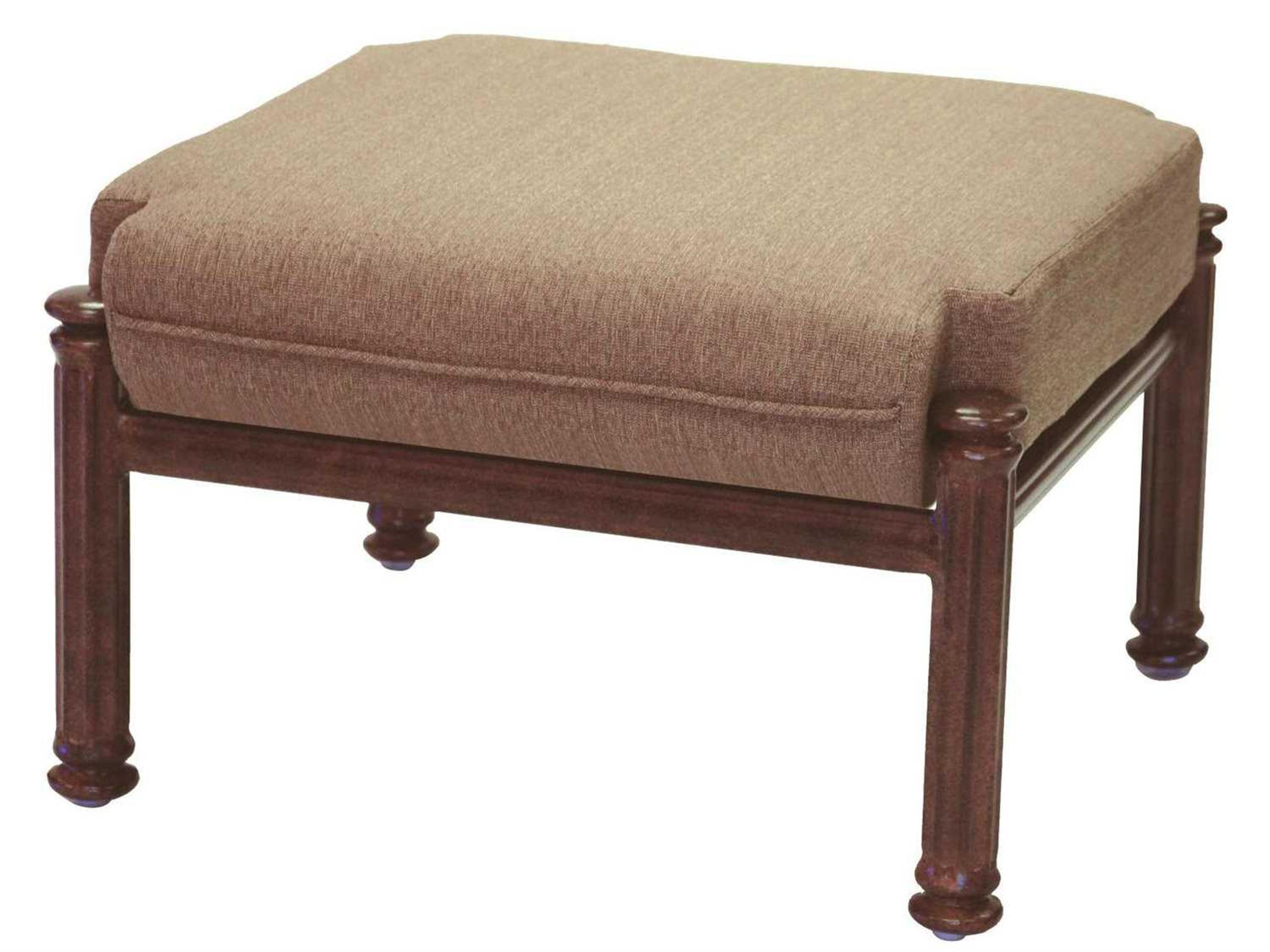 Santa Barbara Antique Bronze Cast Aluminum Ottoman