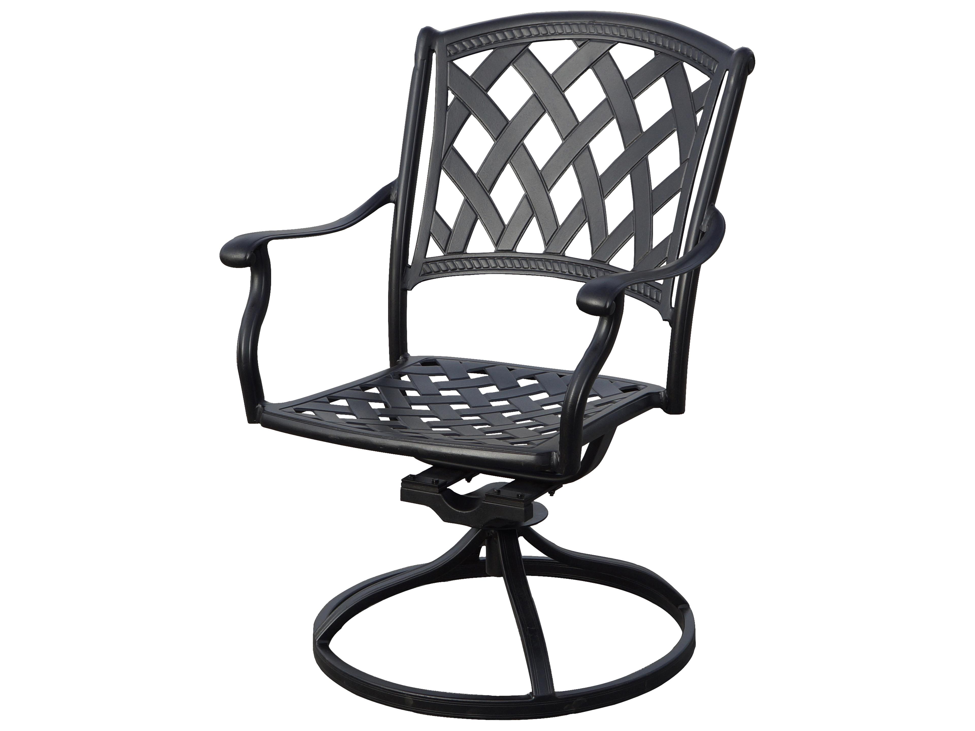 Darlee Outdoor Living Ocean View 9-Piece Patio Dining Set (with 2 Swivel Rockers) with Cushions and 42 x 92'' Rectangular Dining Table