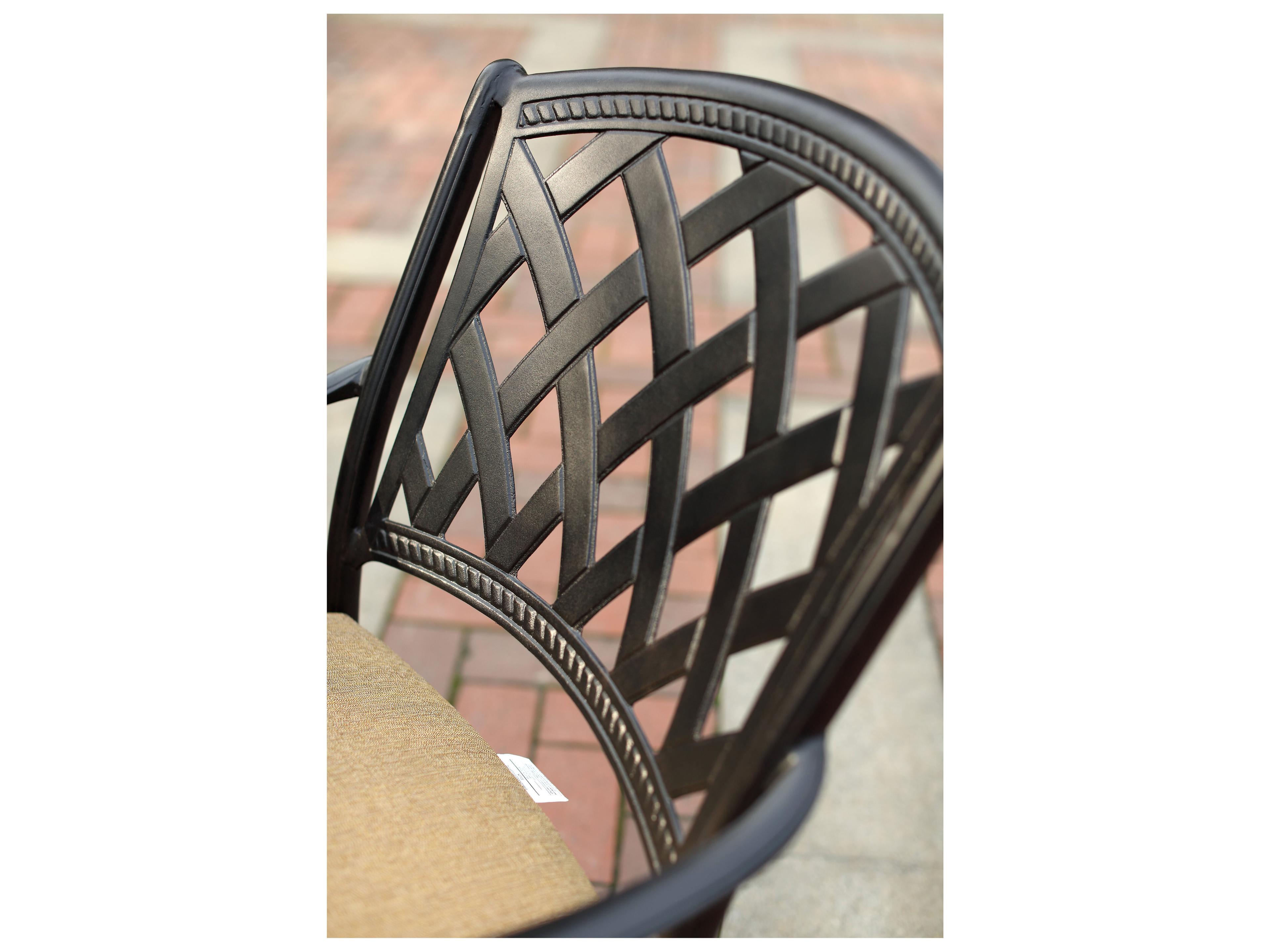 Darlee Outdoor Living Ocean View 9-Piece Patio Dining Set (with 2 Swivel Rockers) with Cushions and 42 x 92'' Rectangular Dining Table