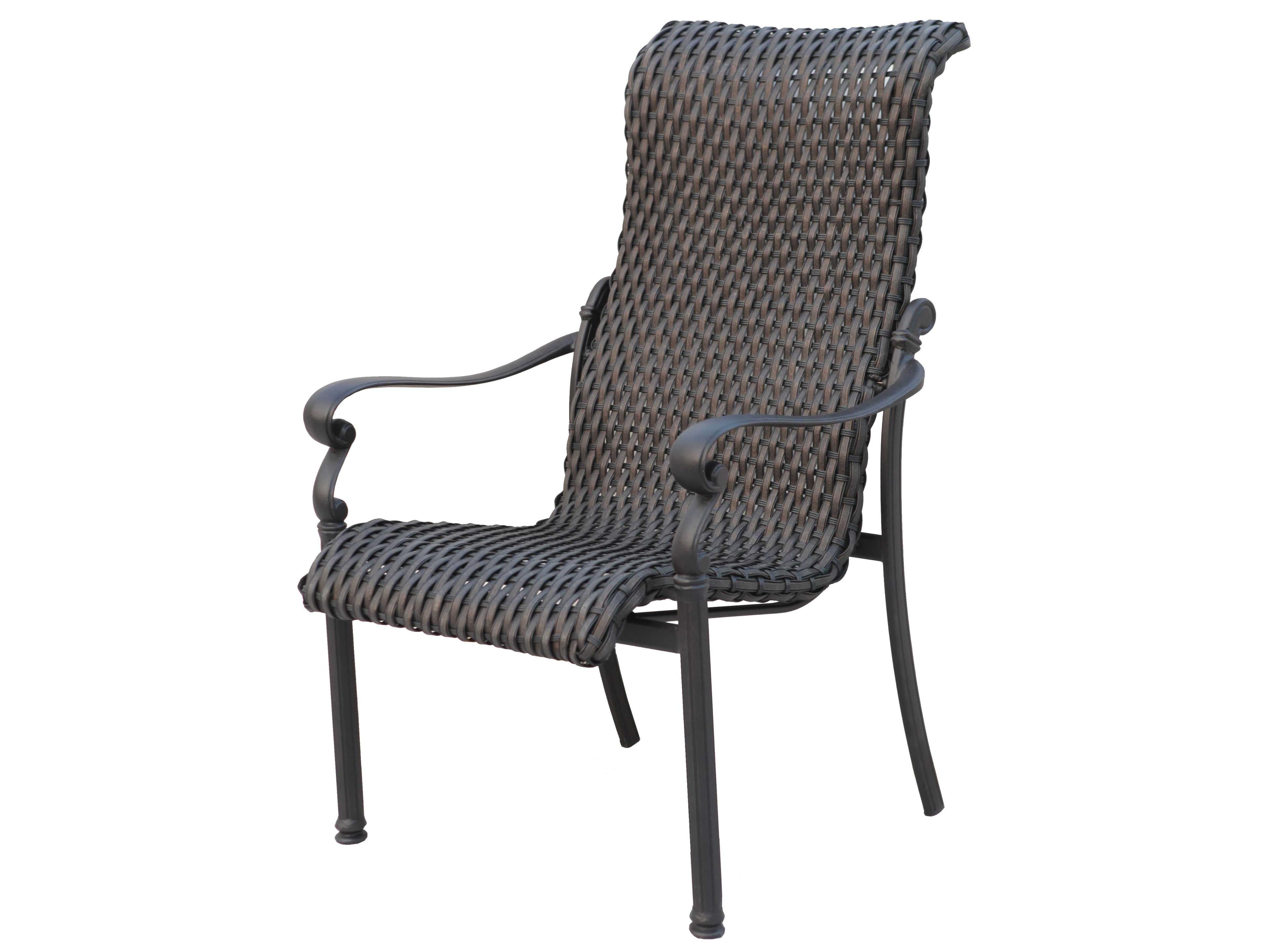 Victoria Wicker Espresso Dining Chair
