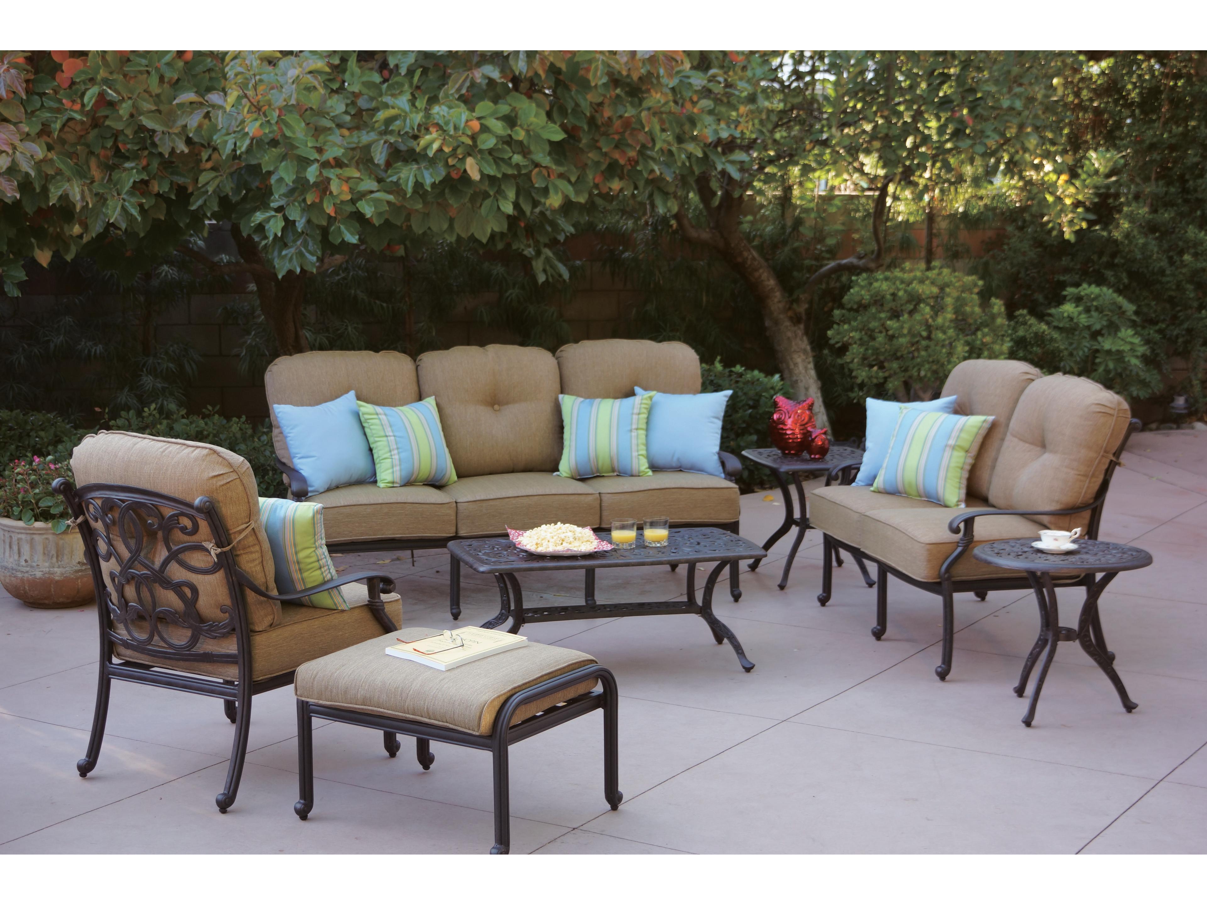 Santa Monica Cast Aluminum Cushion Lounge Set