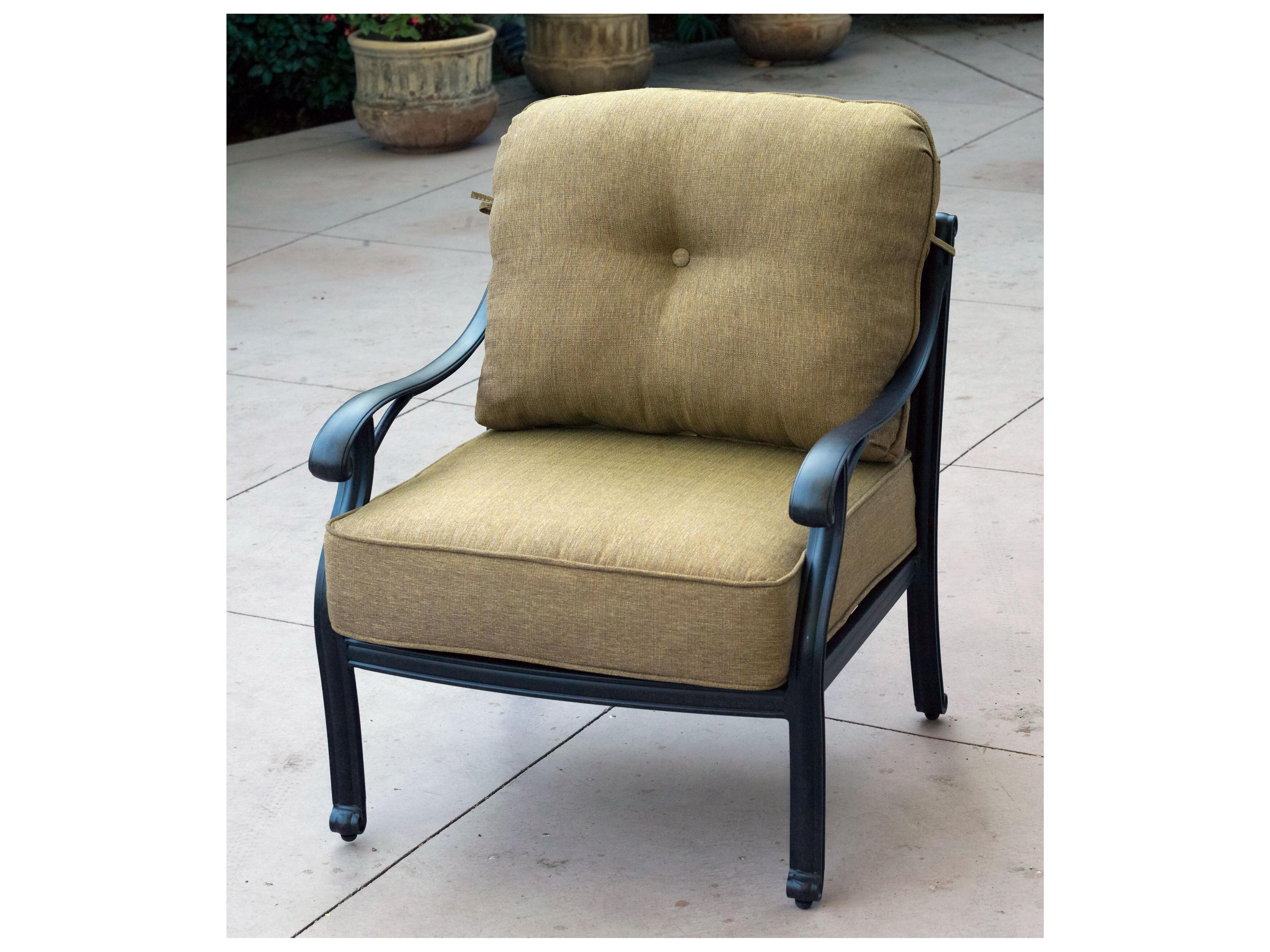 Darlee Outdoor Living Nassau Cast Aluminum Cushion Lounge Set