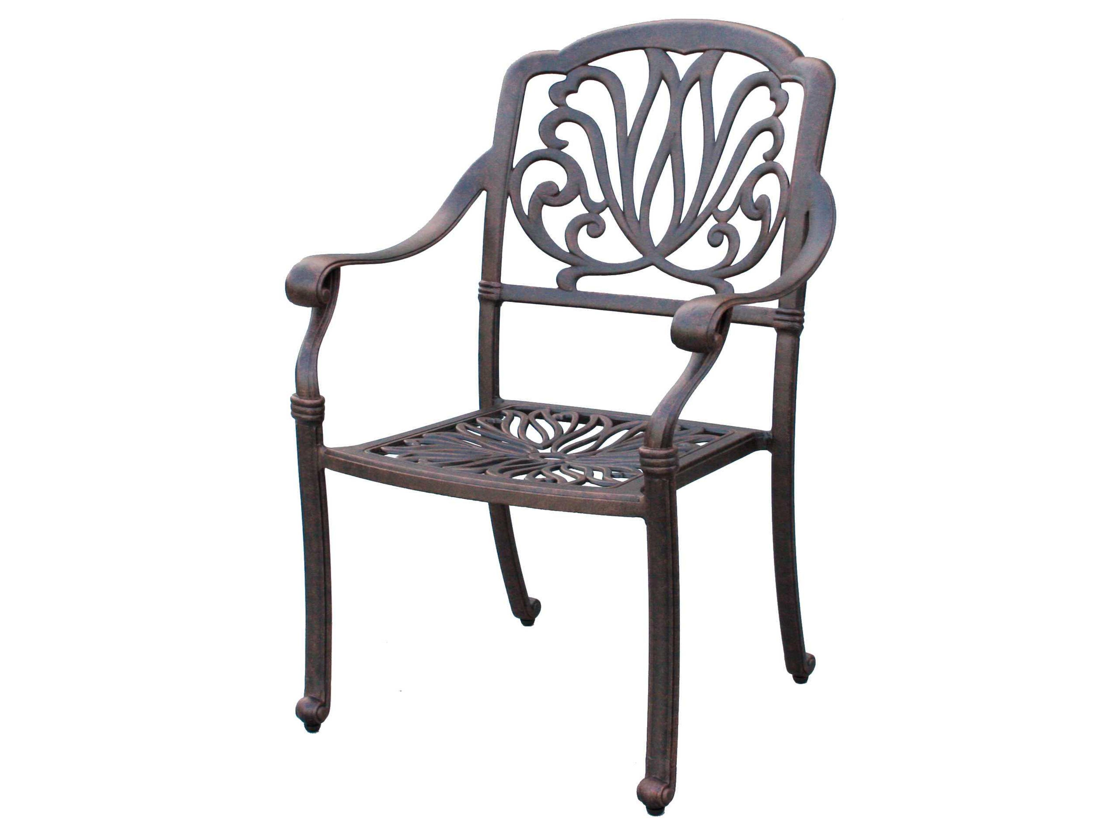 Elisabeth Cast Aluminum Antique Bronze Dining Chair