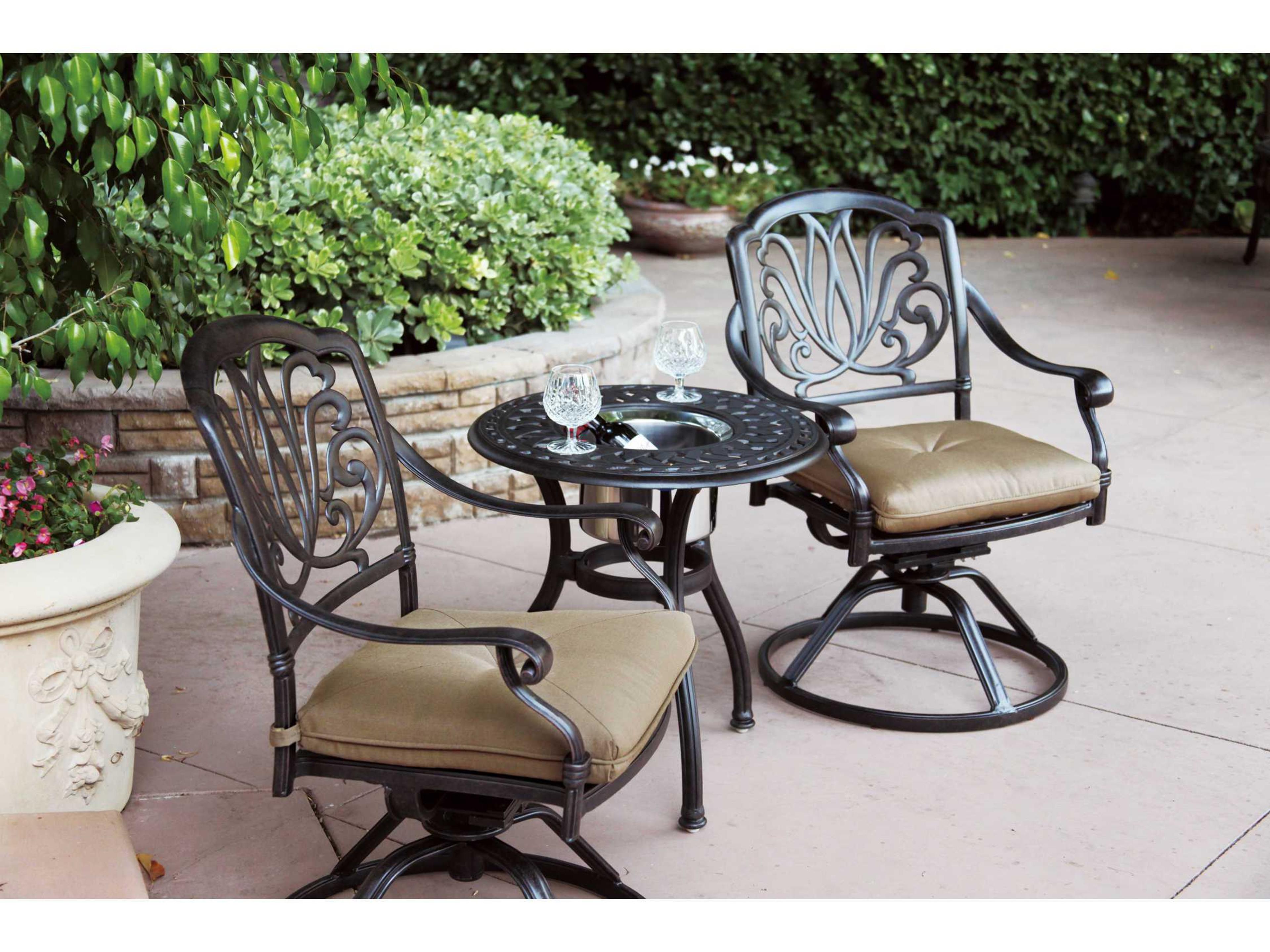 Elisabeth Antique Bronze Cast Aluminum Lounge Set