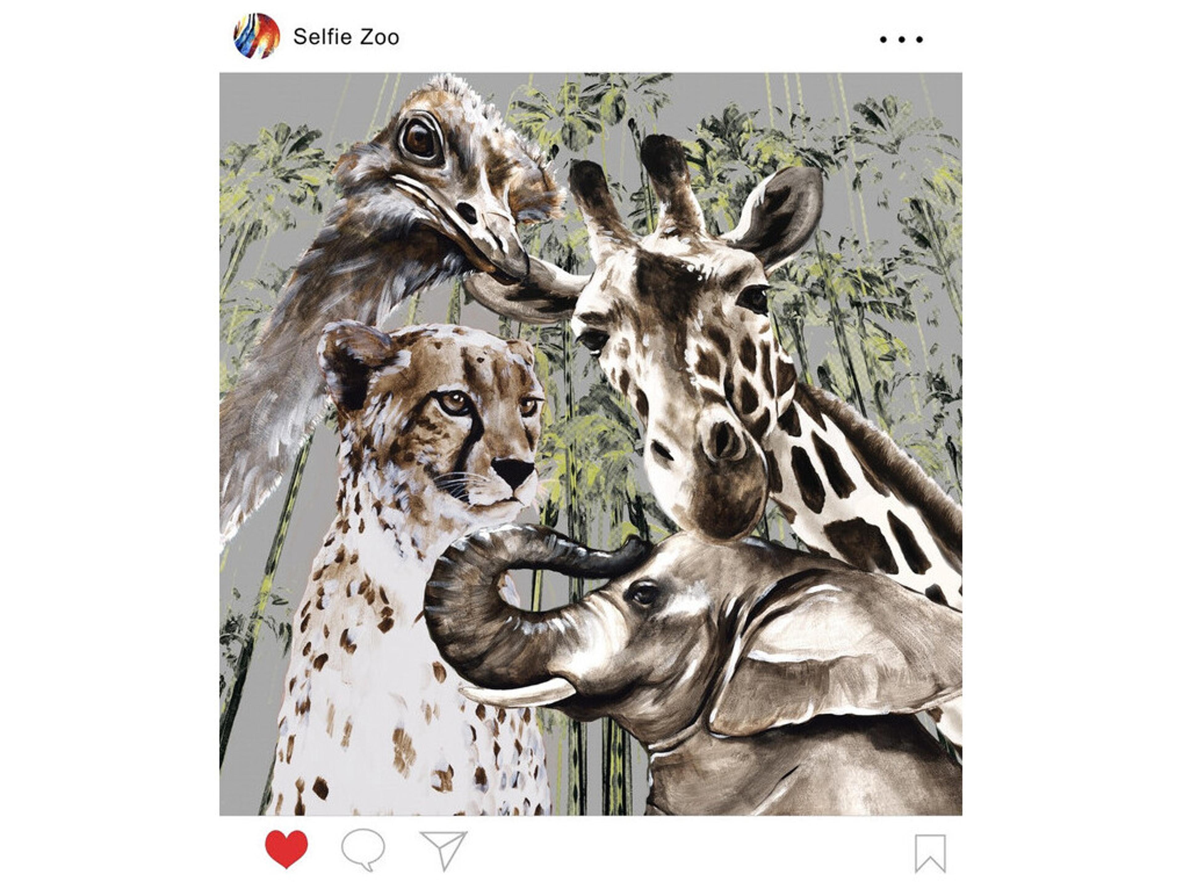 Daleno Selfie Zoo II Wall Art