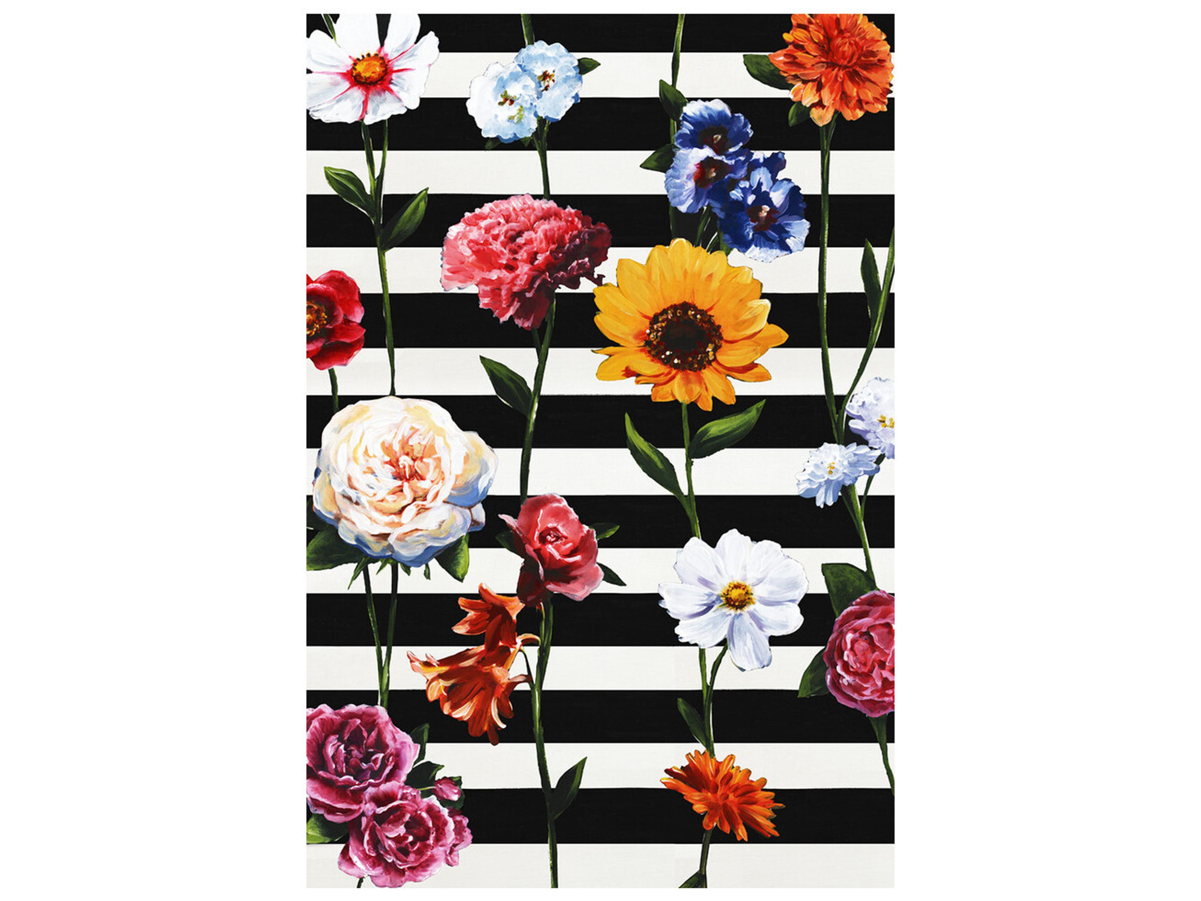 Daleno Streakes of Flowers Wall Art