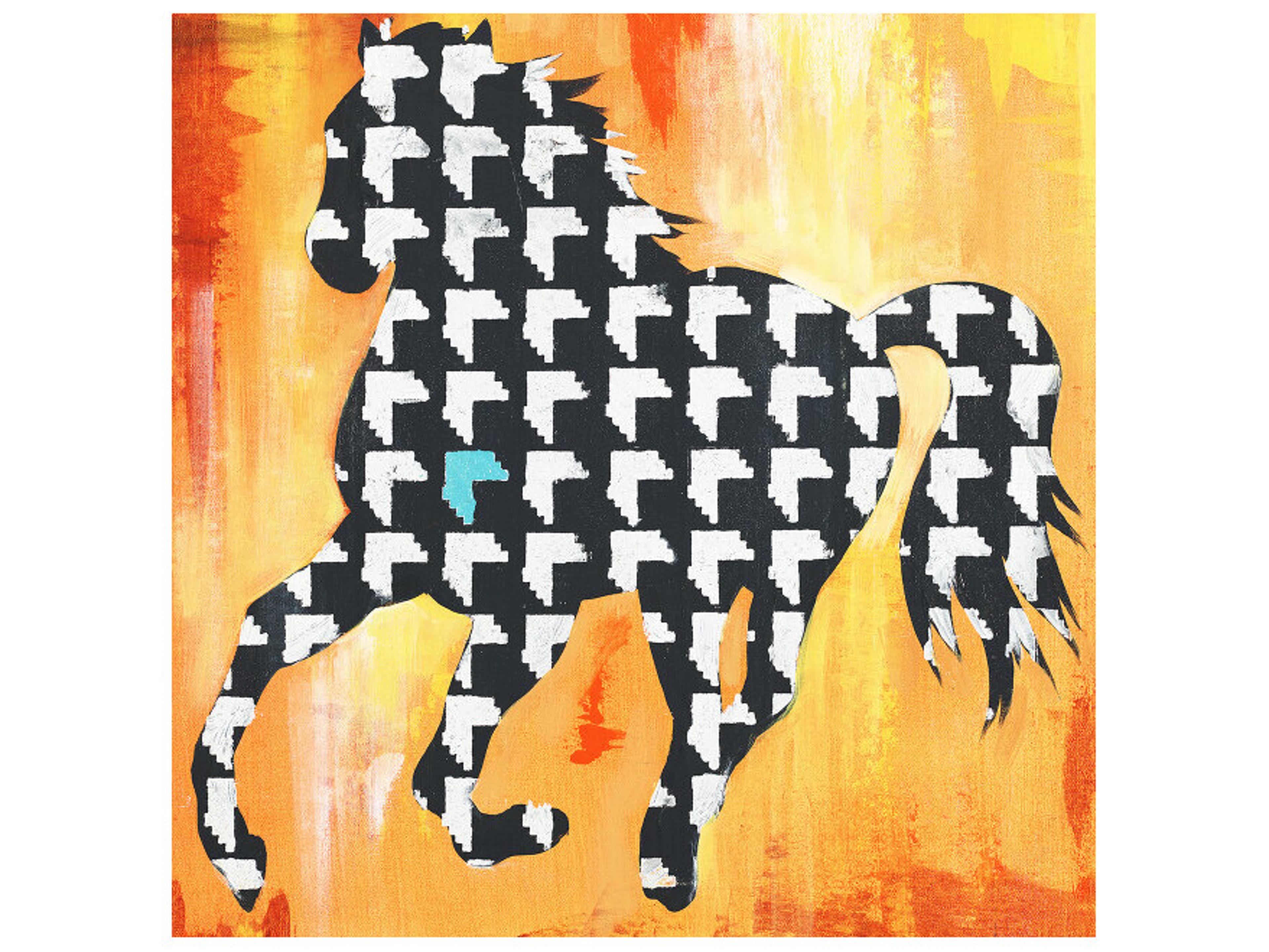 Daleno Blue Heart Wall Art