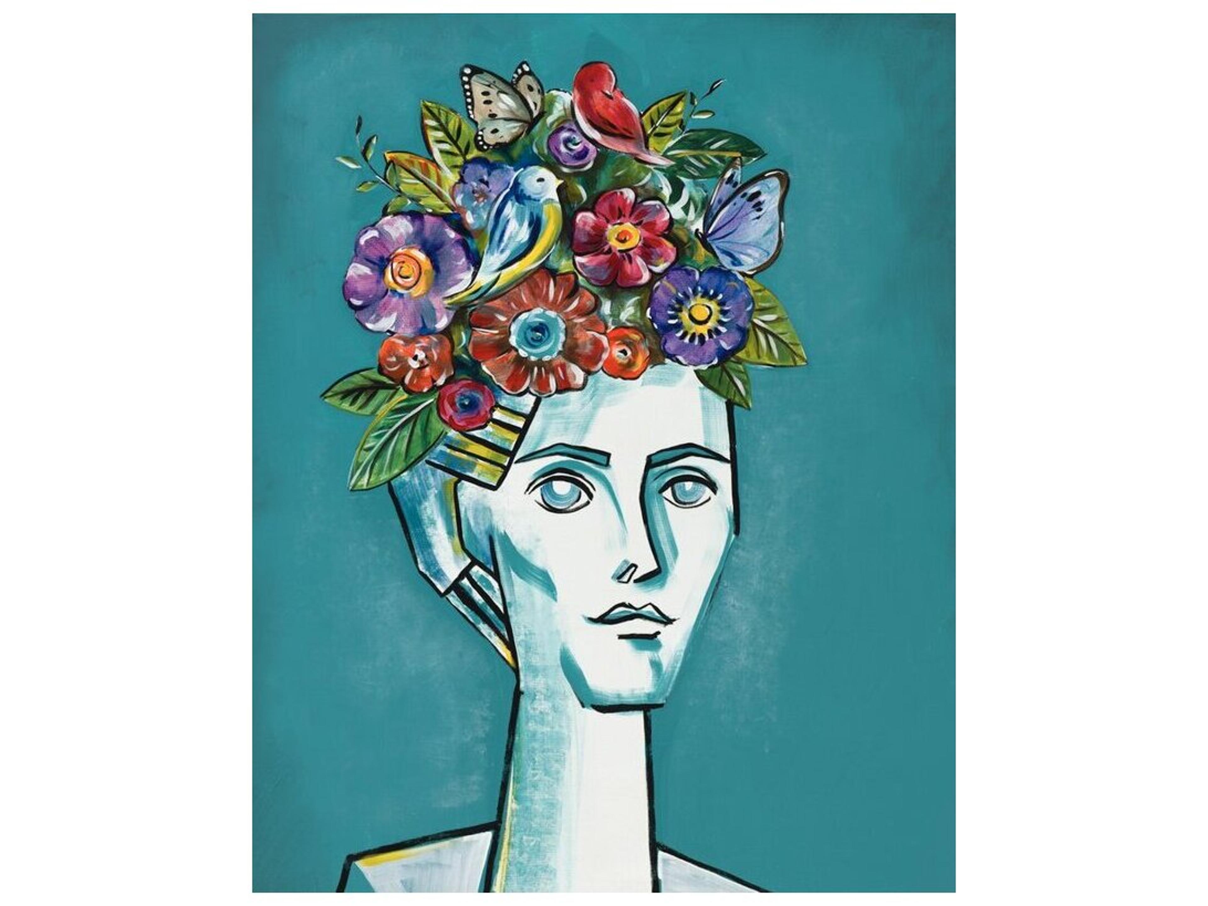 Daleno Bookcase Beauty Wall Art