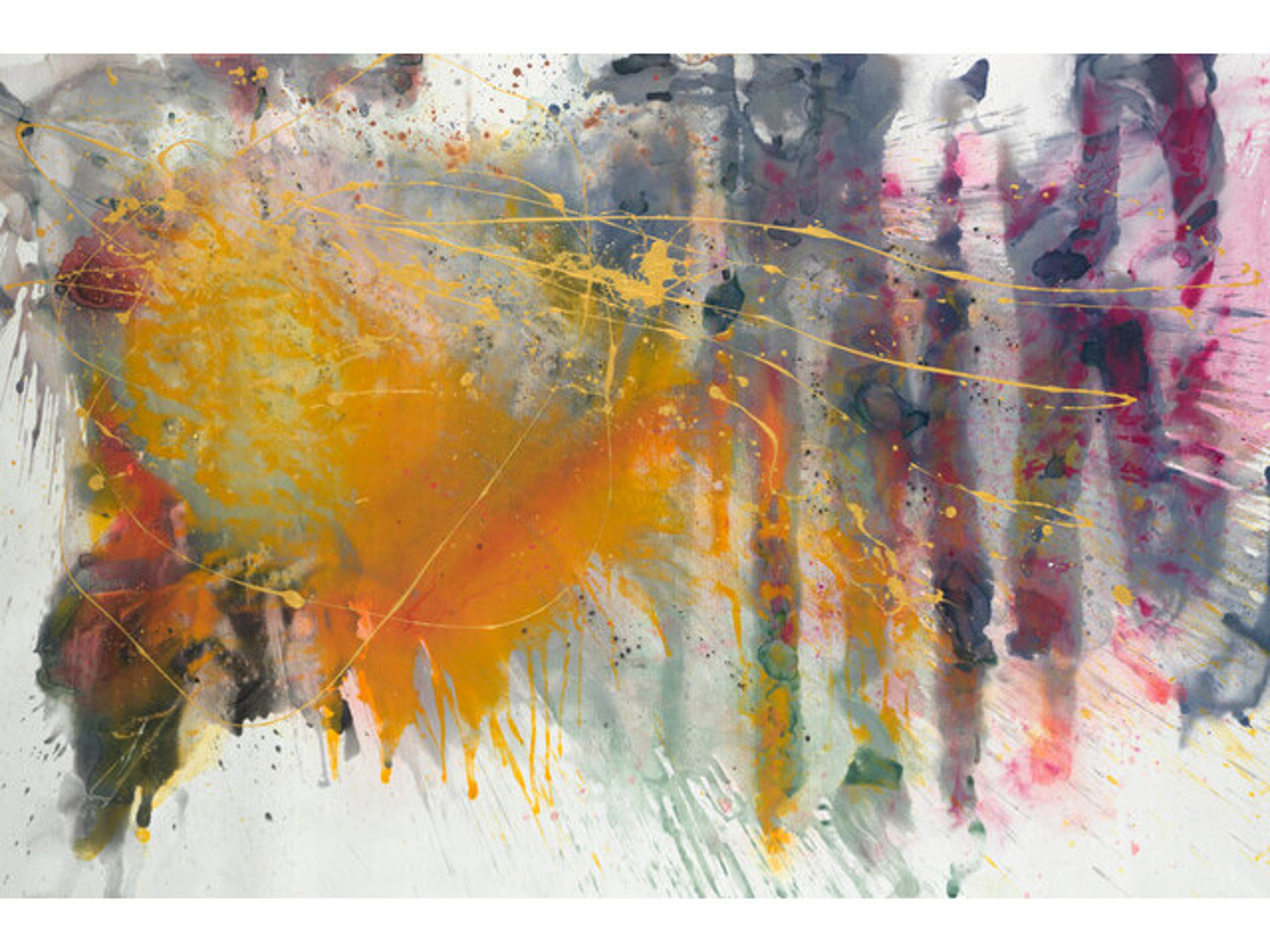 Burst of Holi II Wall Art