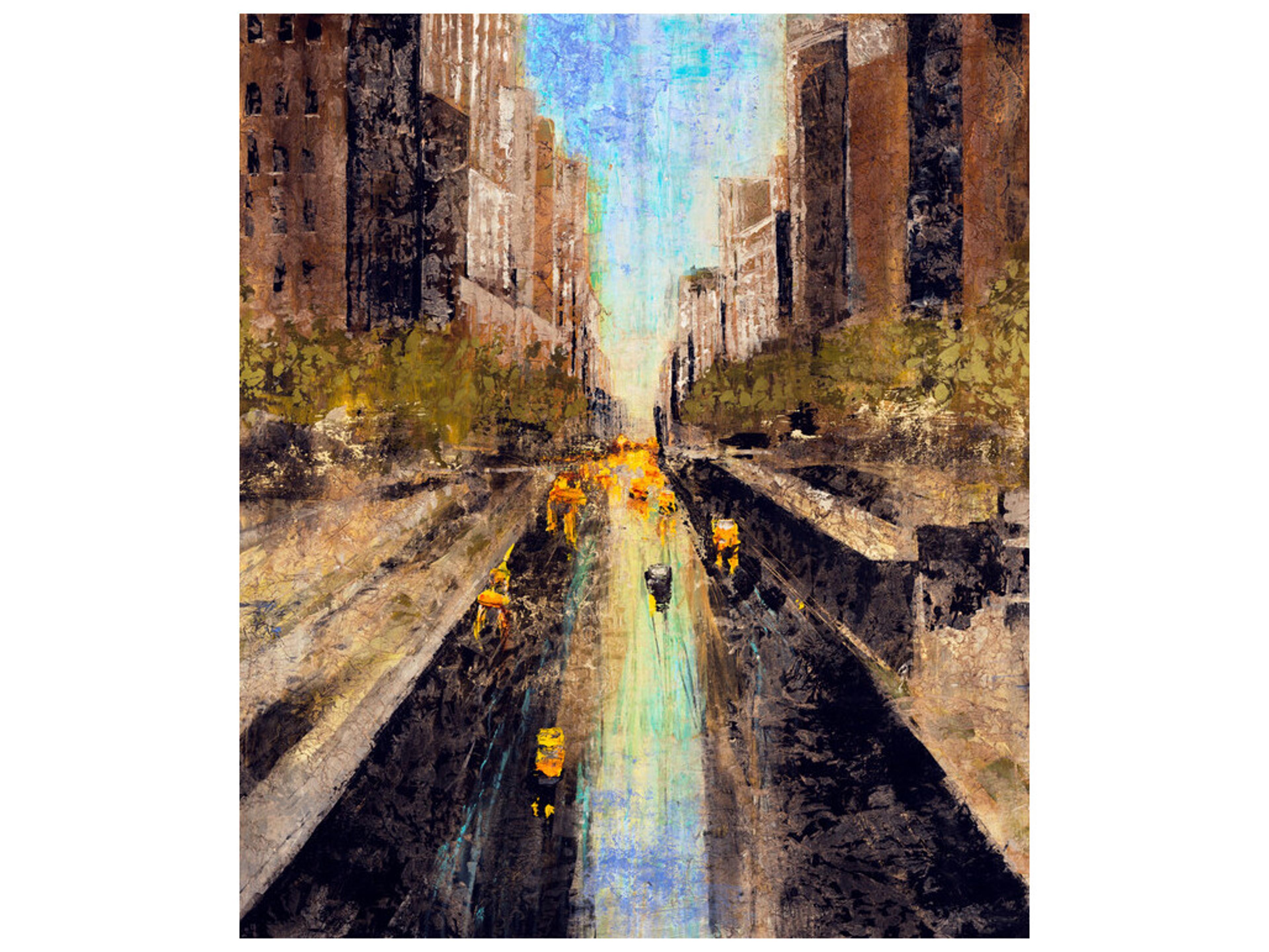 Taxi Bustle Wall Art