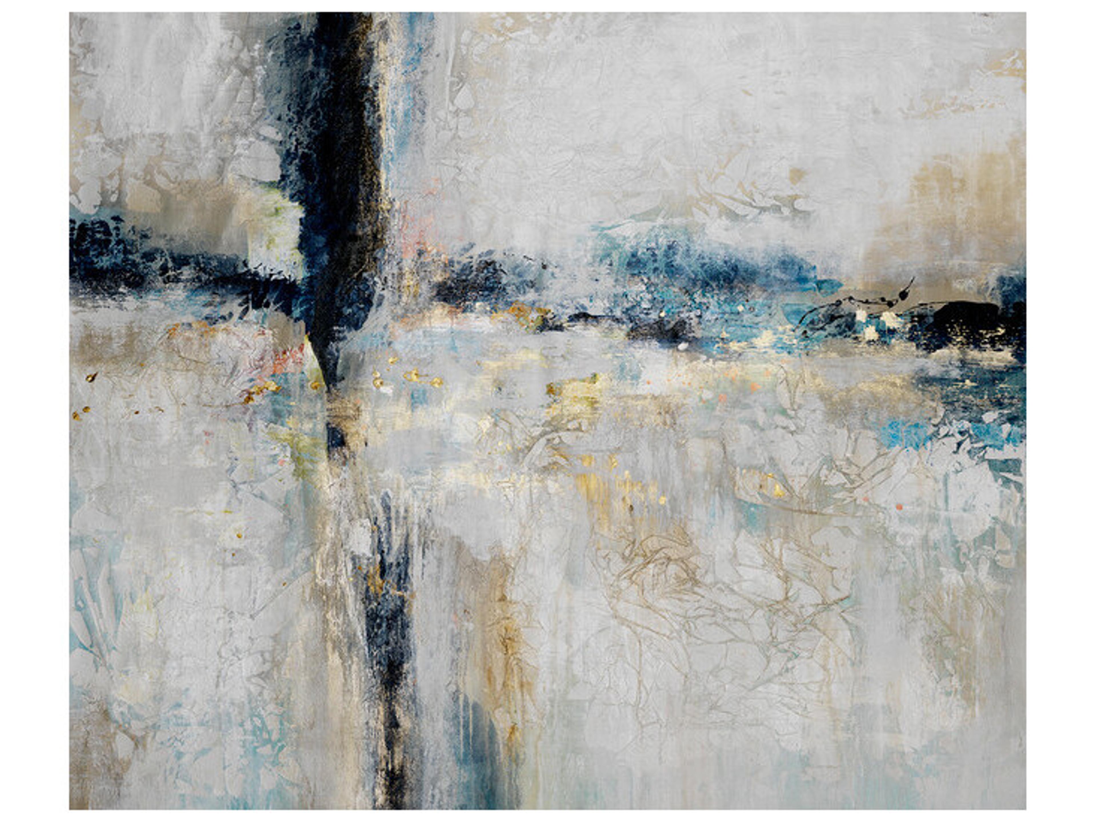 Marbled with Blue Wall Art