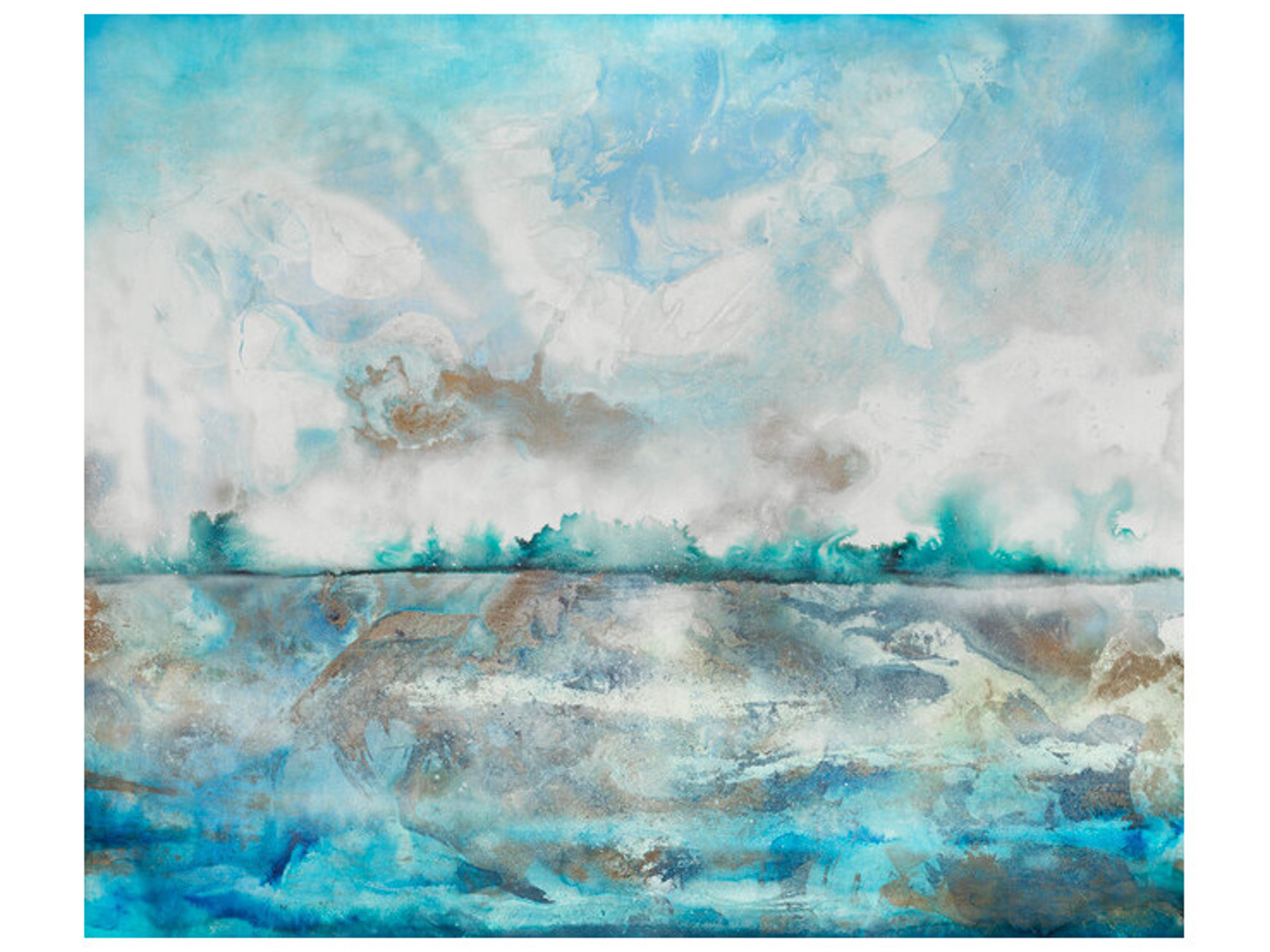 Hazy Lakeside Wall Art