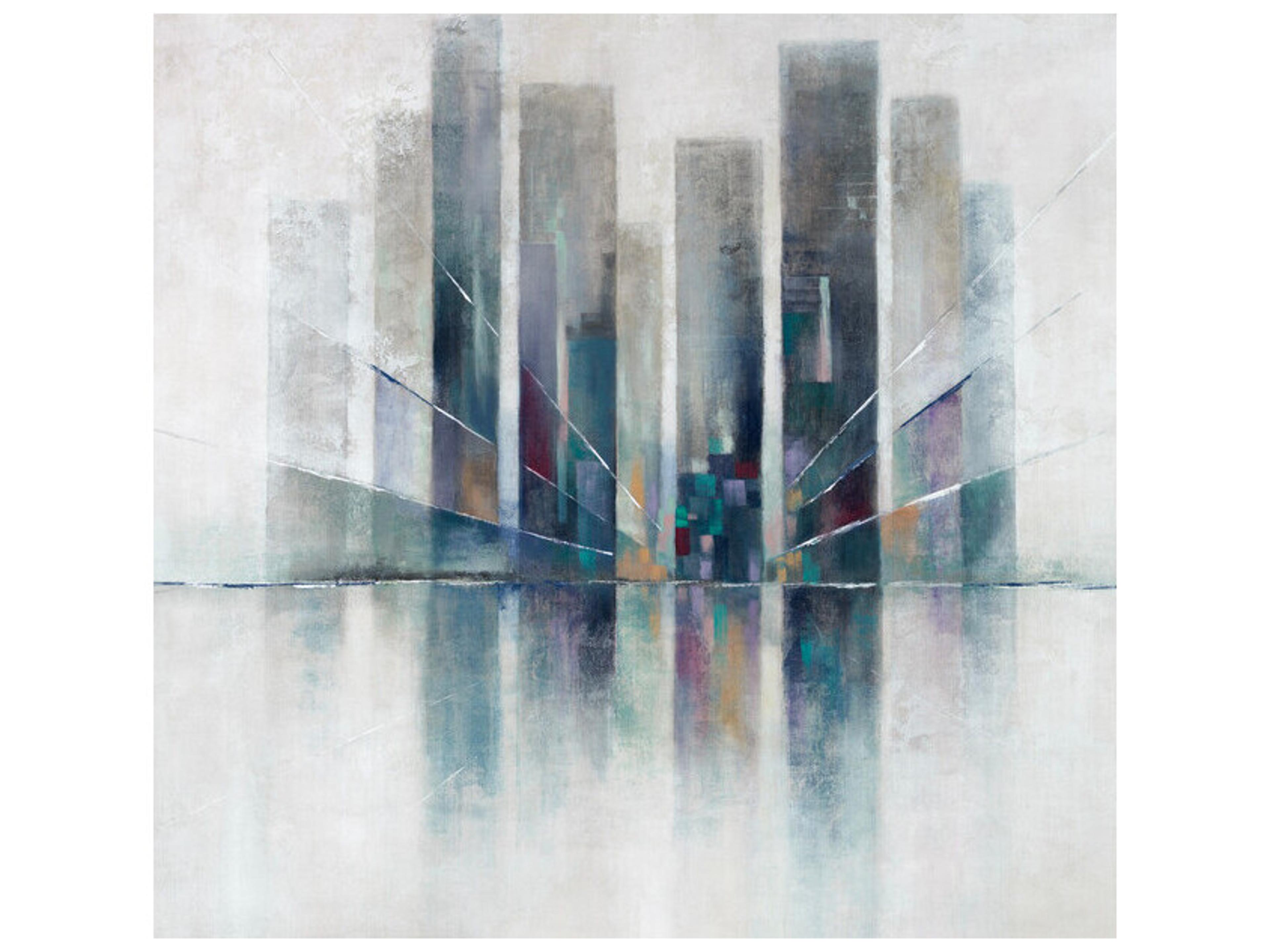 Beams of City Life Wall Art