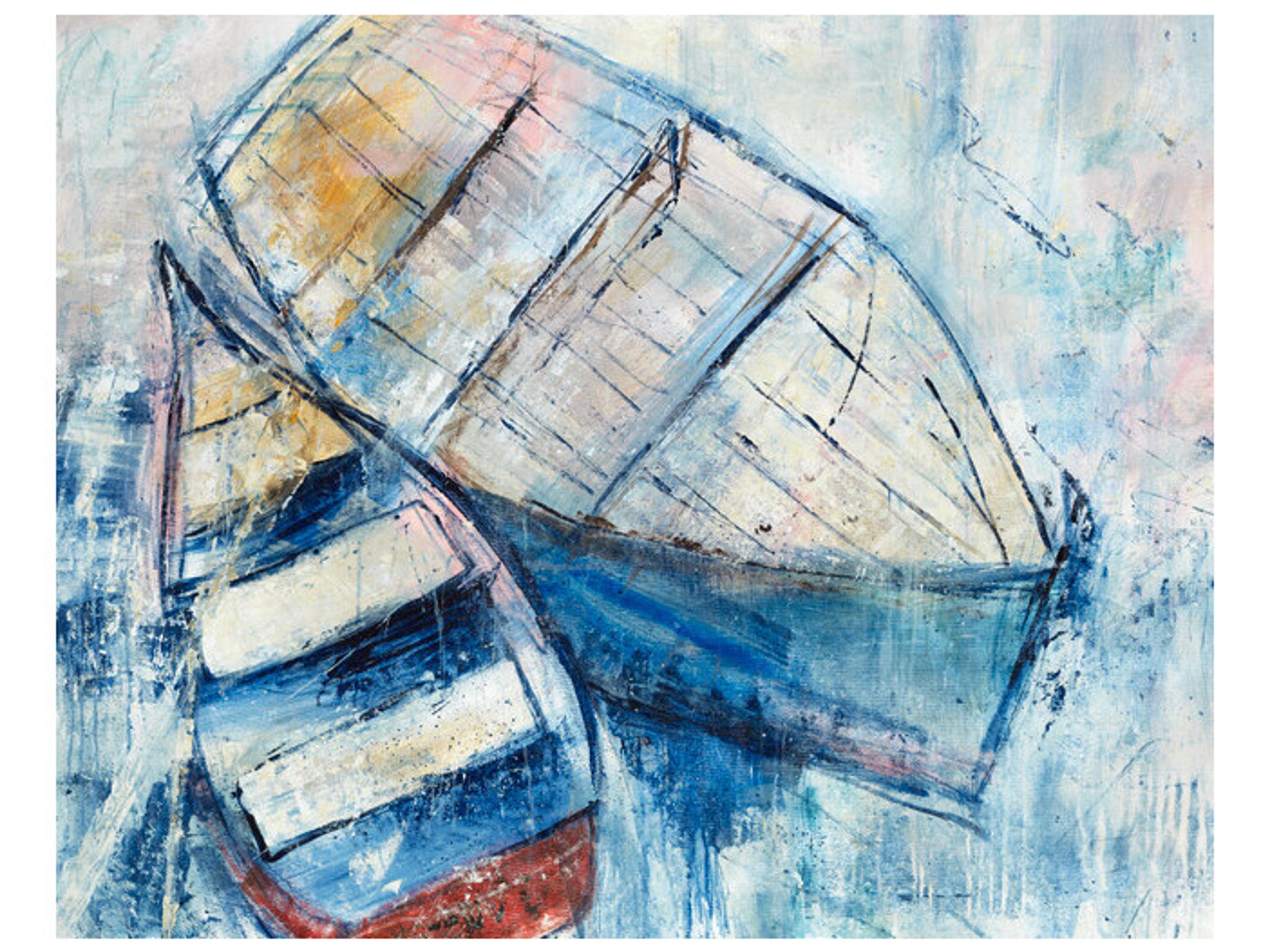 Daleno Burnished Canoes Wall Art