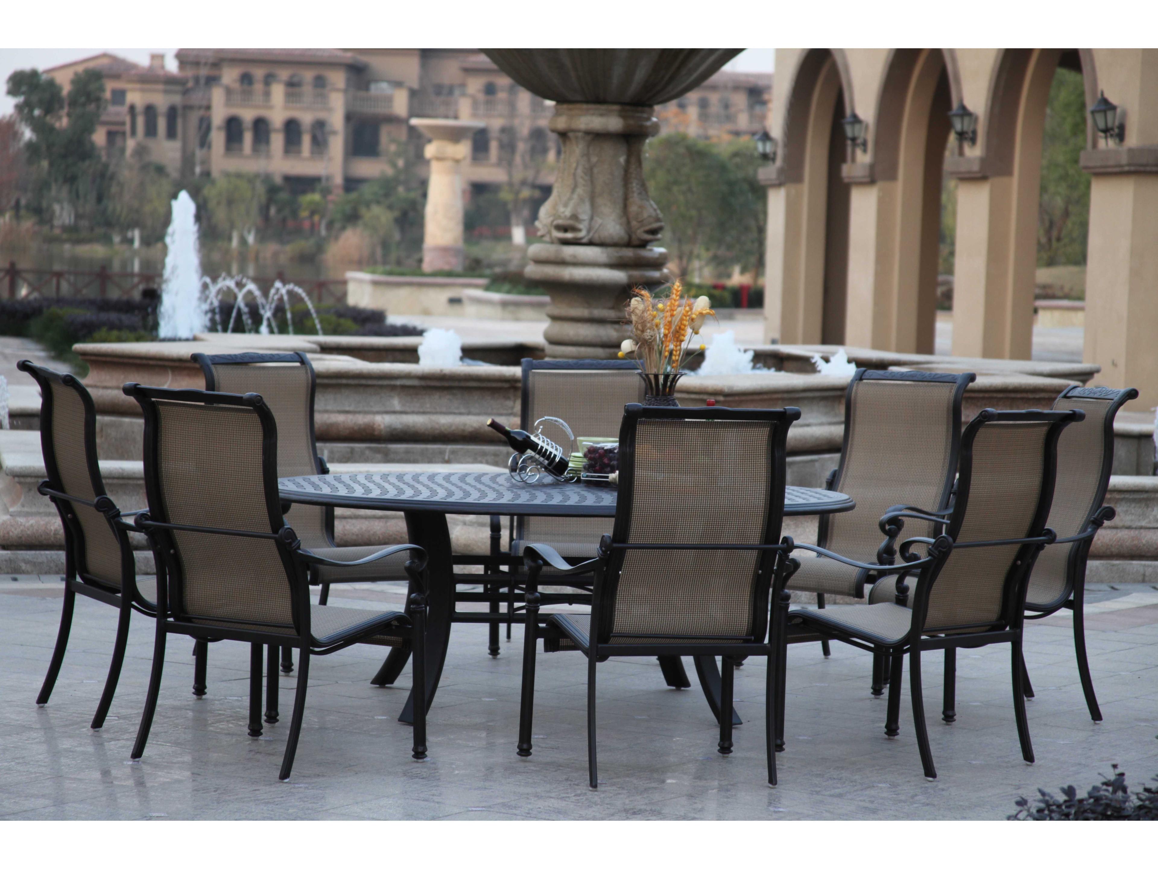 Monterey Antique Bronze Cast Aluminum Dining Set