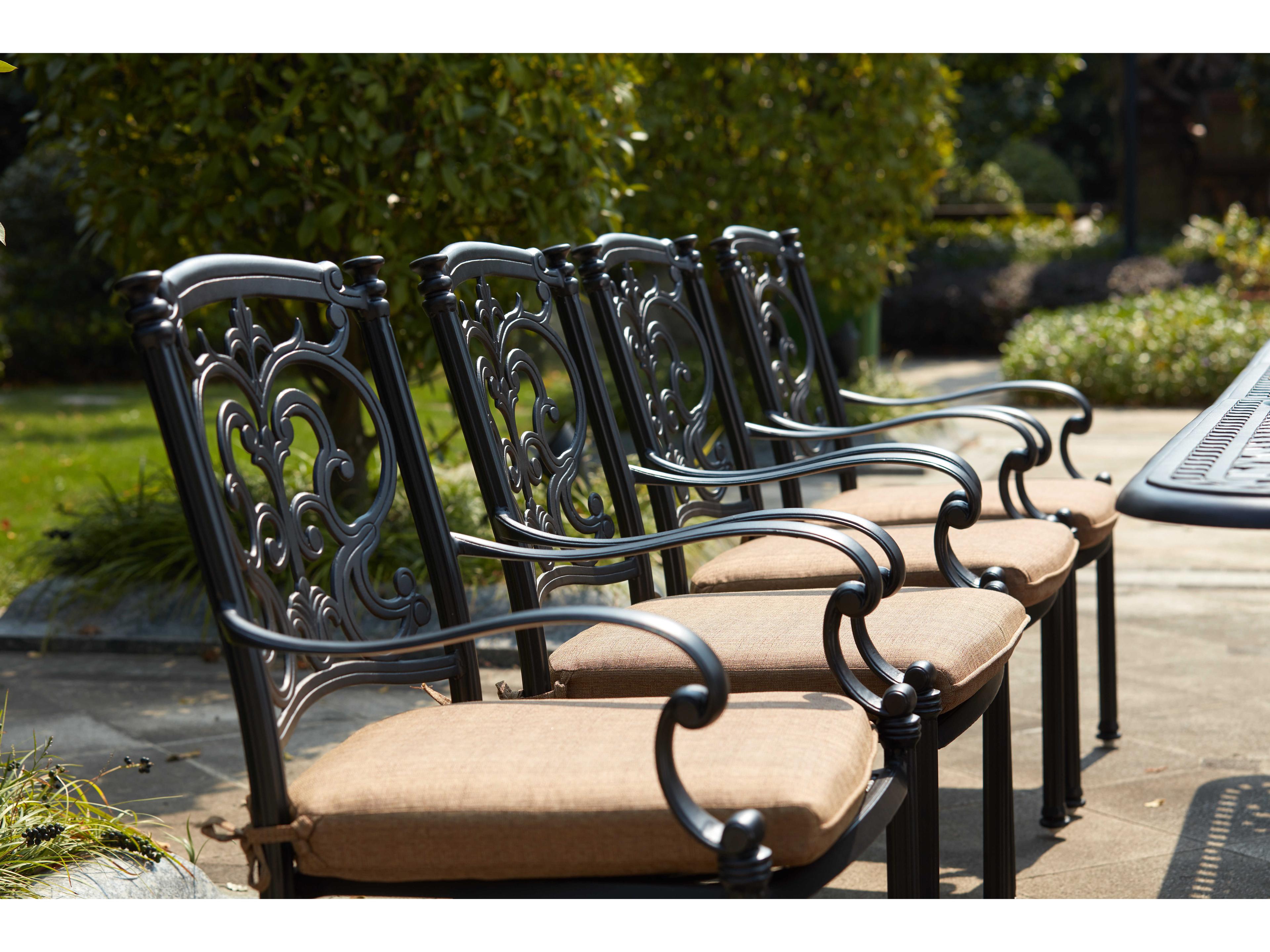 Darlee Outdoor Living Santa Barbara Cast Aluminum Antique Bronze 11 Piece Dining Set