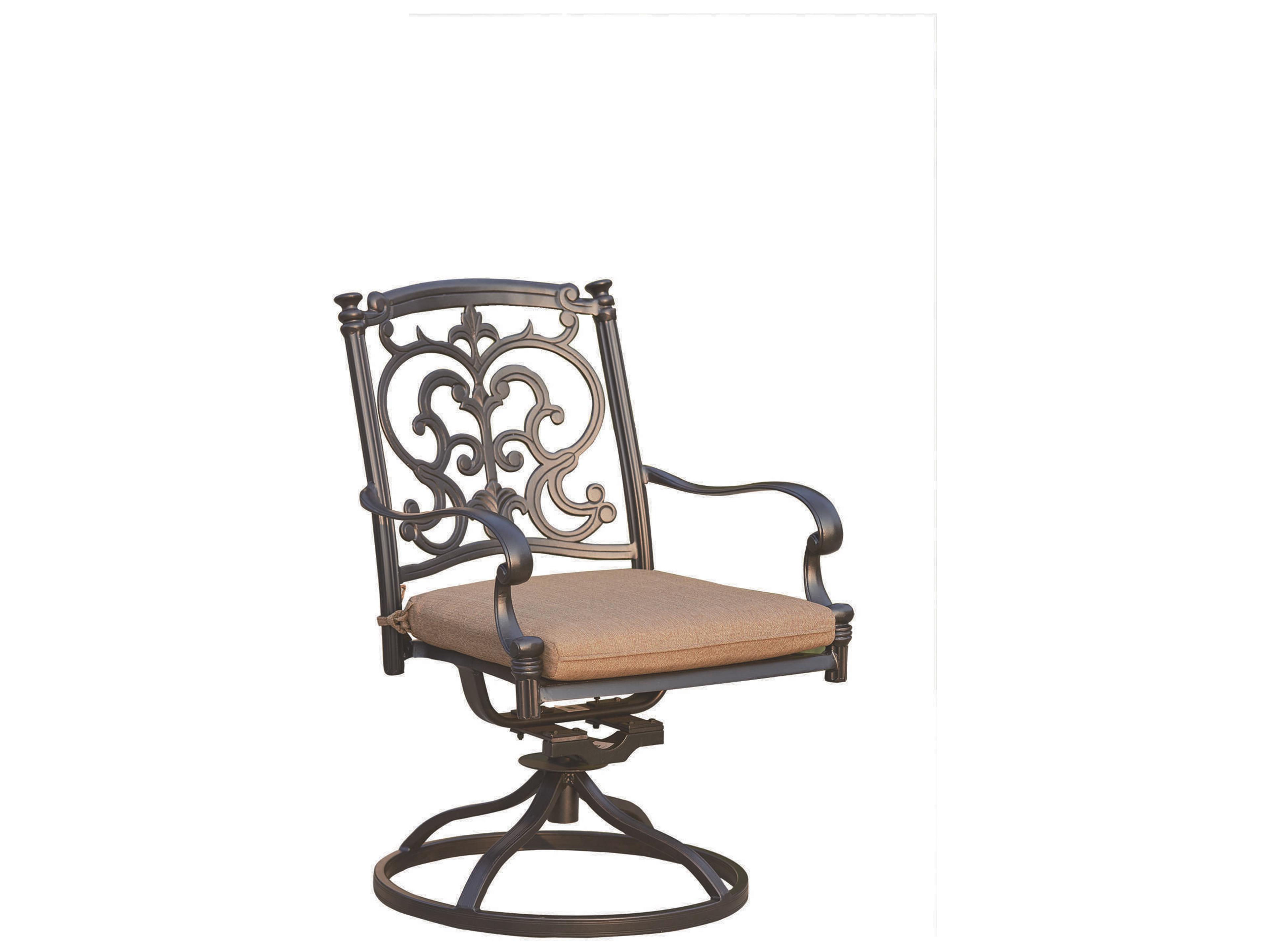Darlee Outdoor Living Santa Barbara Cast Aluminum Antique Bronze 3 Piece Lounge Set