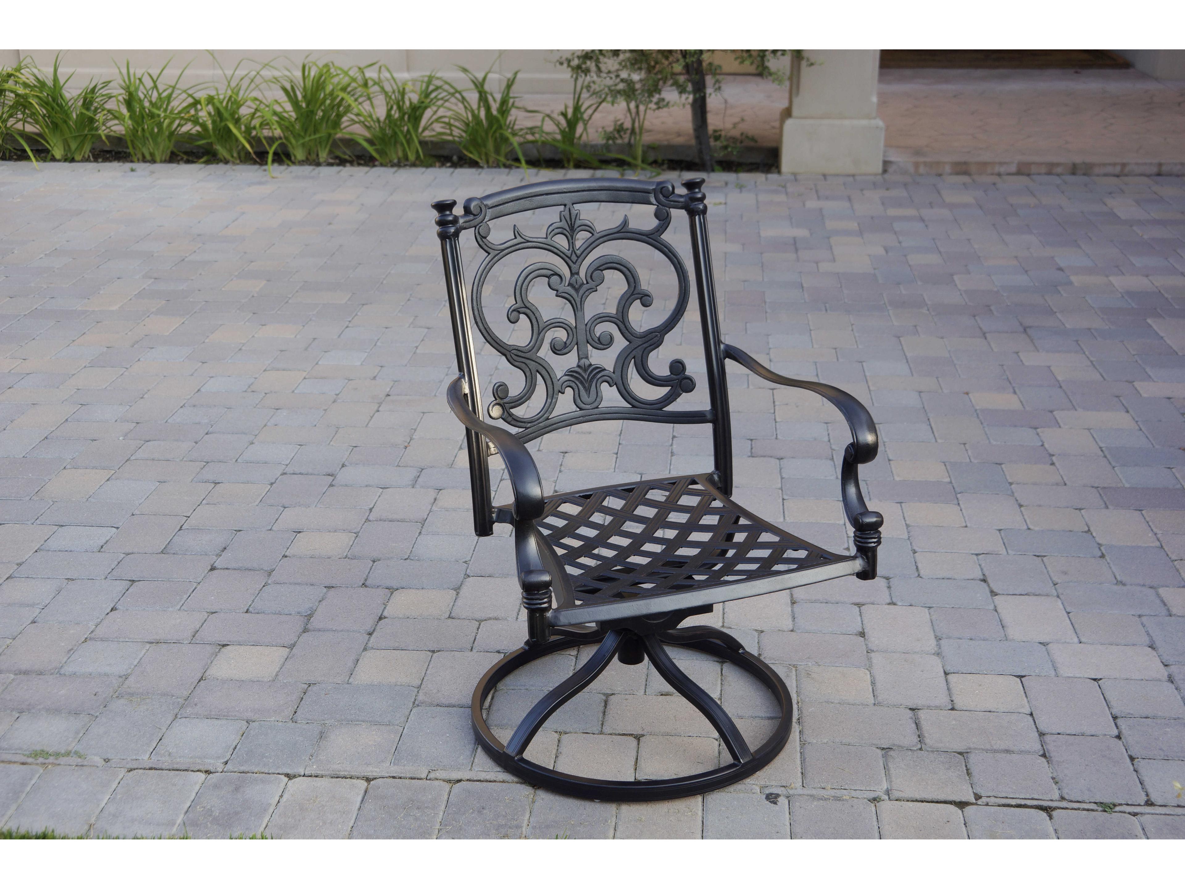 Darlee Outdoor Living Santa Barbara Cast Aluminum Antique Bronze 3 Piece Lounge Set