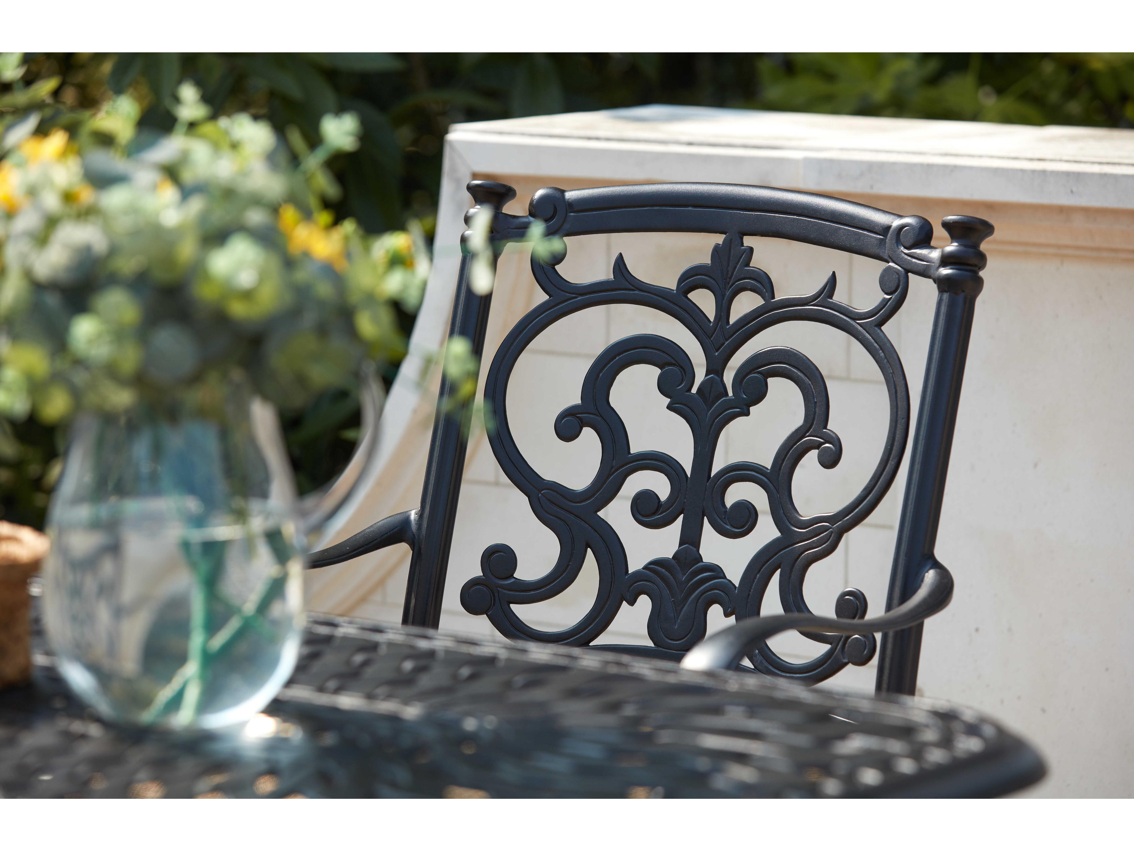 Darlee Outdoor Living Santa Barbara Cast Aluminum Antique Bronze 5 Piece Counter Set