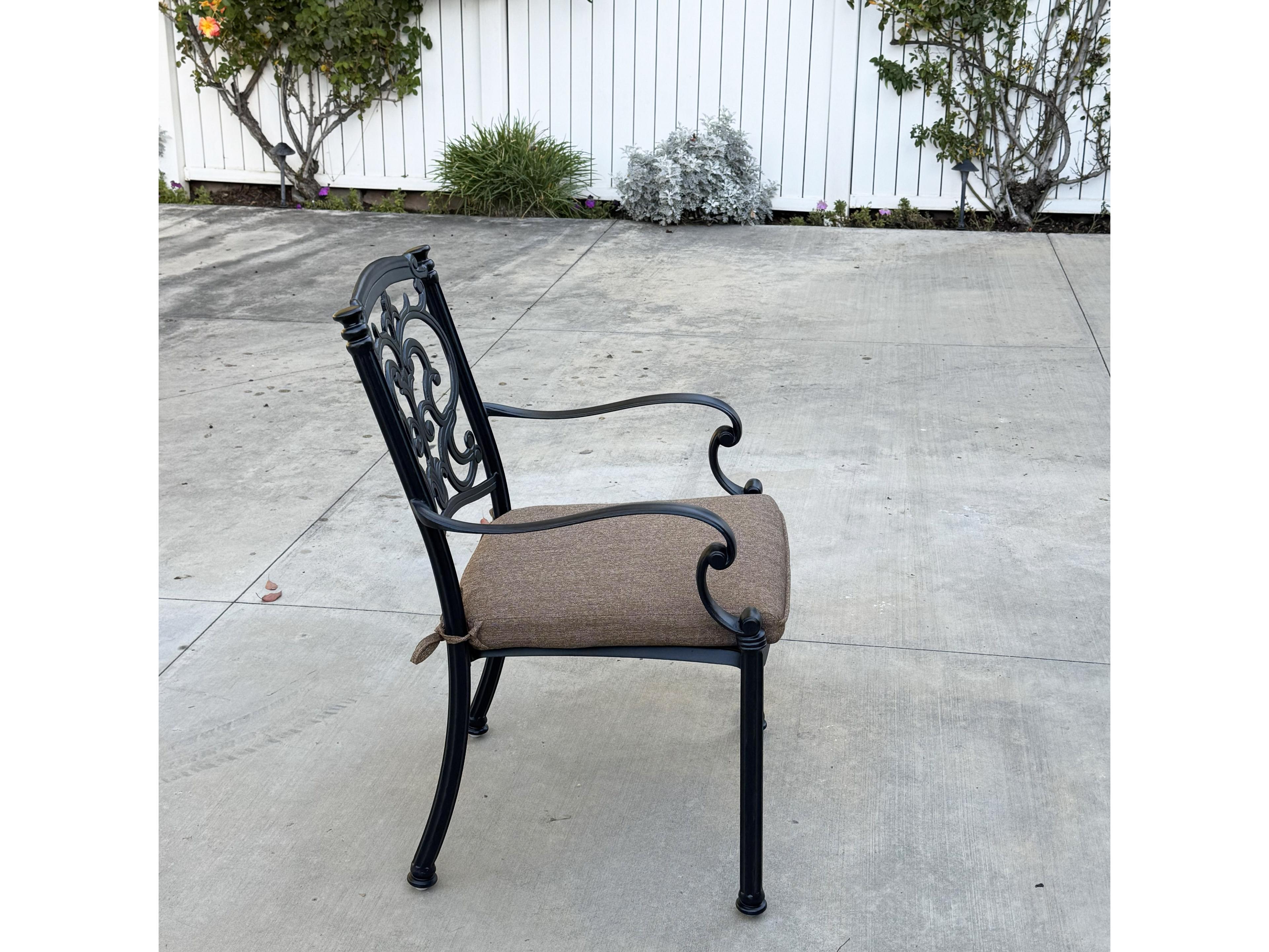 Darlee Outdoor Living Santa Barbara Antique Bronze Cast Aluminum Dining Set