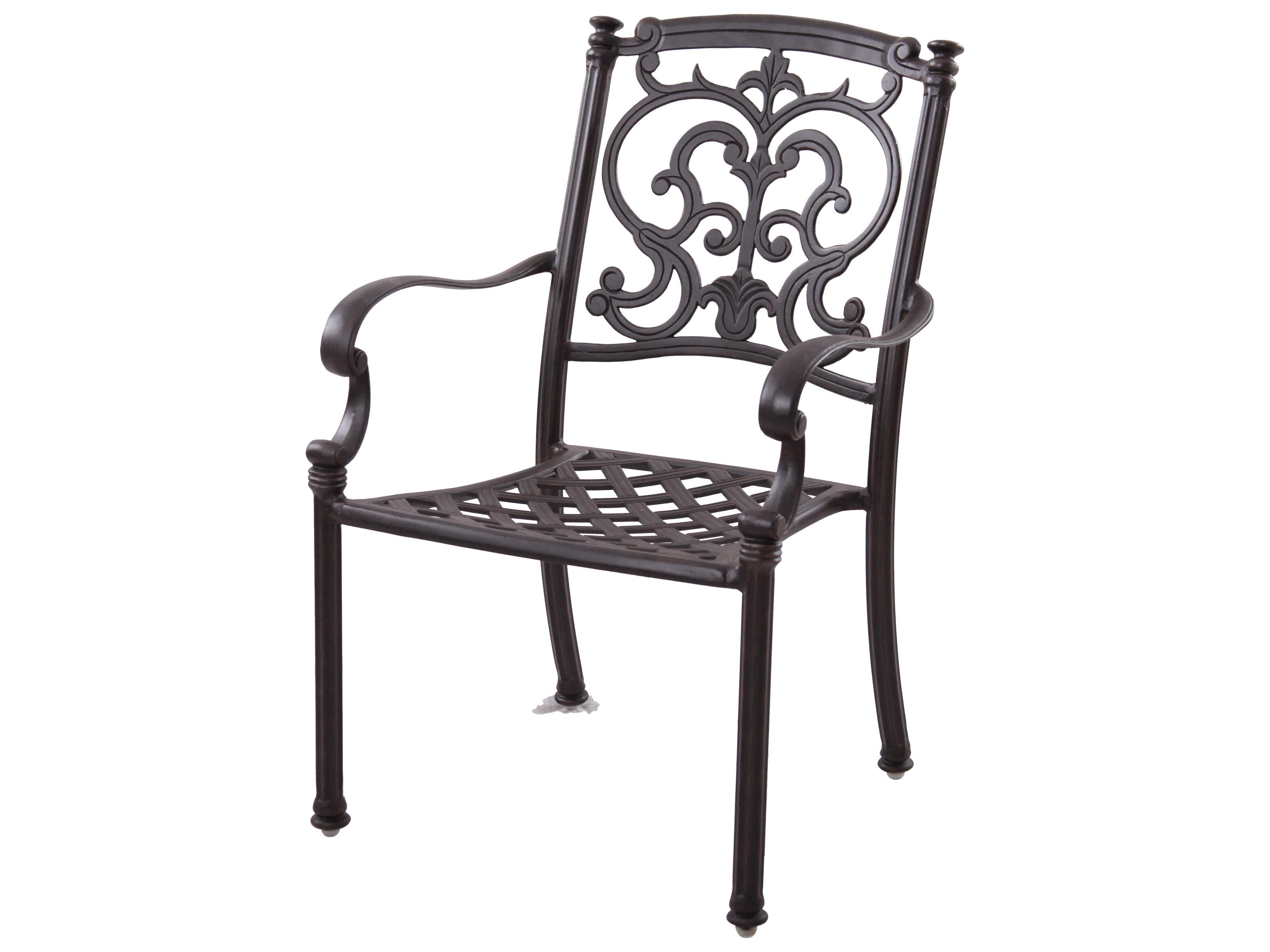 Darlee Outdoor Living Santa Barbara Cast Aluminum Antique Bronze 7 Piece Dining Set