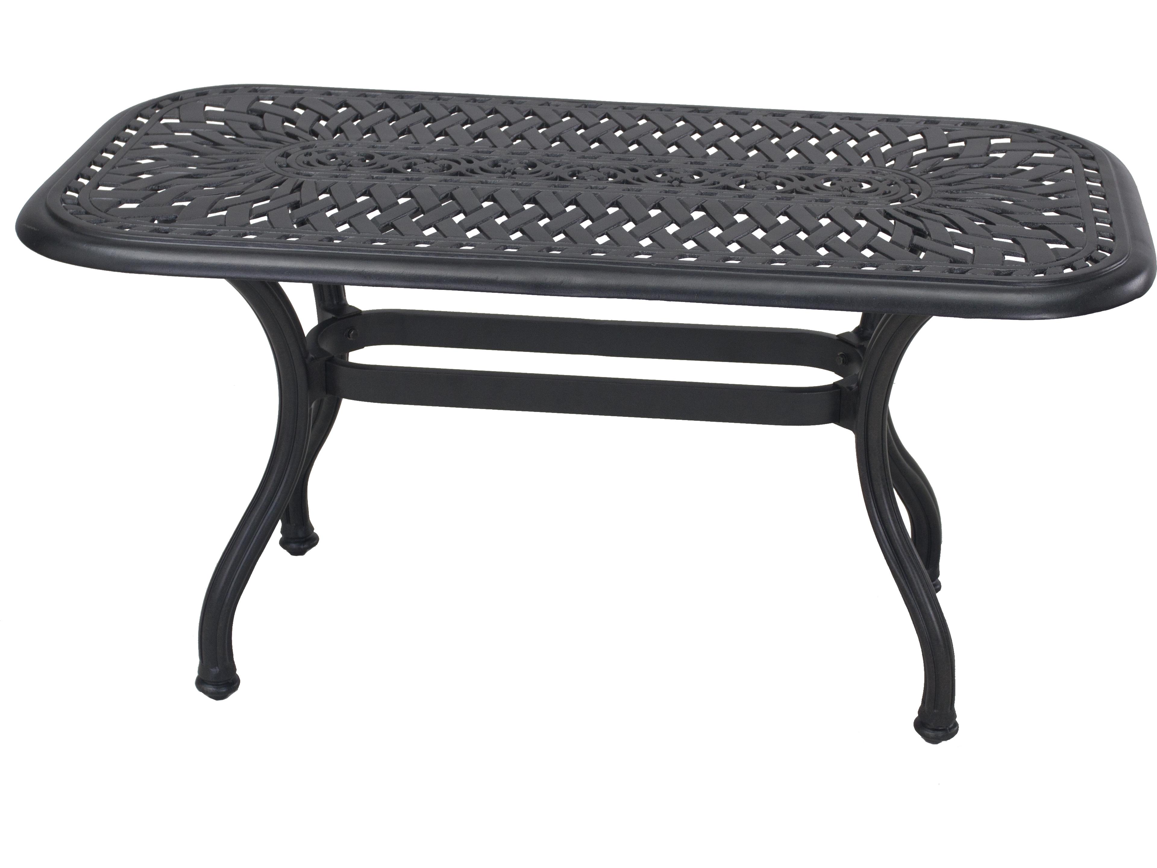 Darlee Outdoor Living Santa Barbara Cast Aluminum Antique Bronze 4 Piece Lounge Set