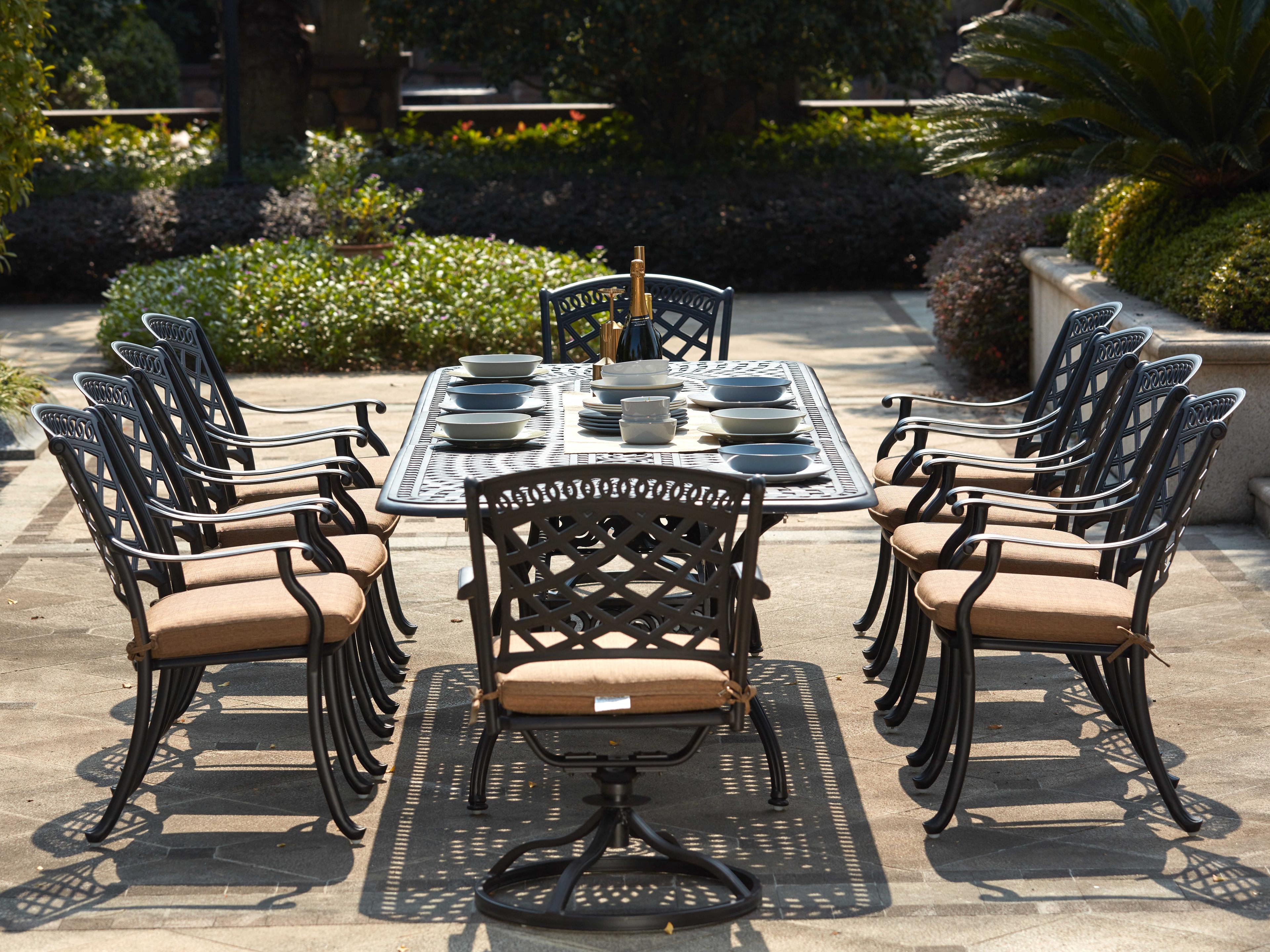 Sedona Cast Aluminum Antique Bronze 11 Piece Dining Set