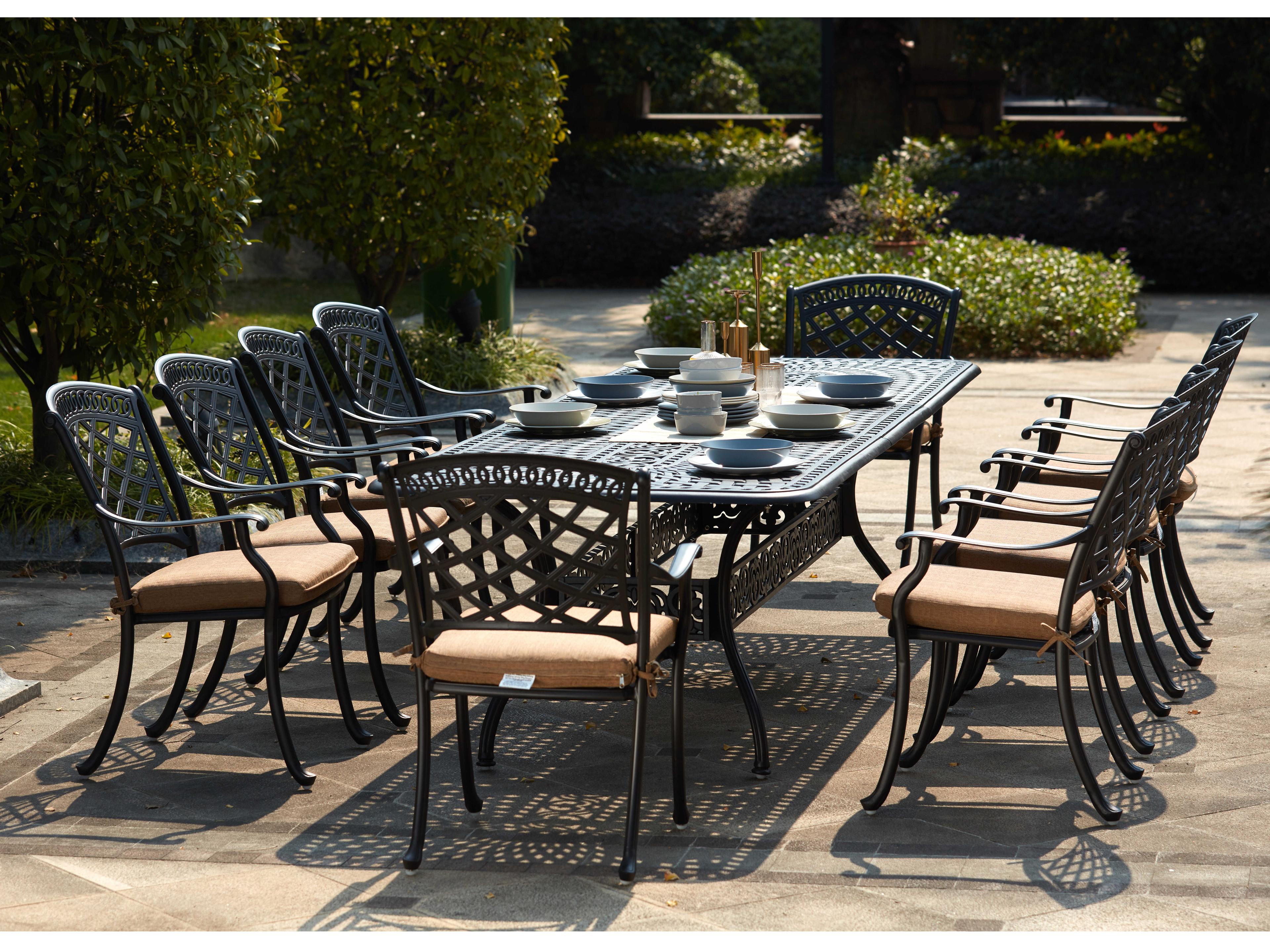 Sedona Cast Aluminum Antique Bronze 11 Piece Dining Set