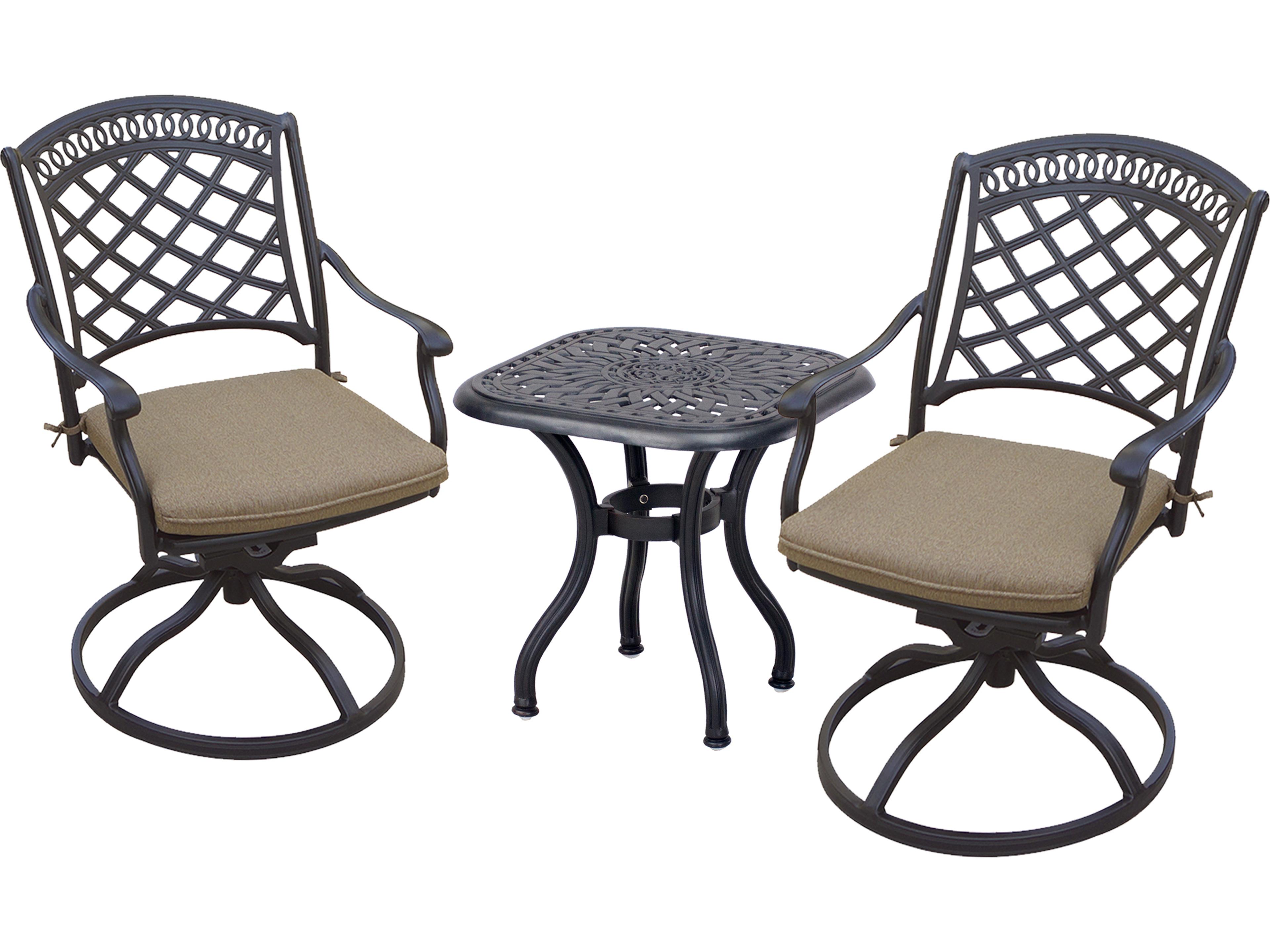 Sedona Cast Aluminum Antique Bronze 3 Piece Lounge Set