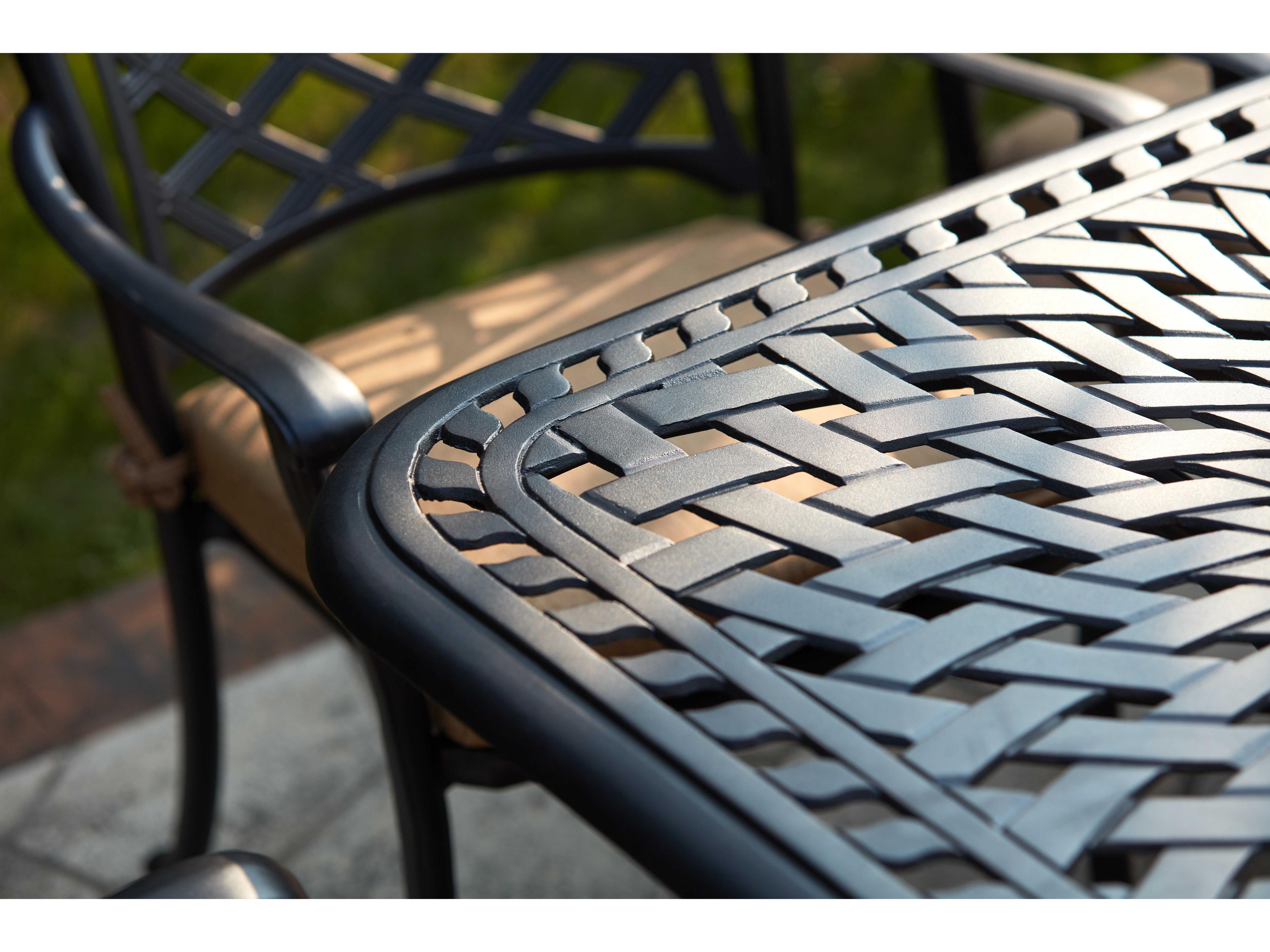 Darlee Outdoor Living Sedona Cast Aluminum Antique Bronze 9 Piece Dining Set