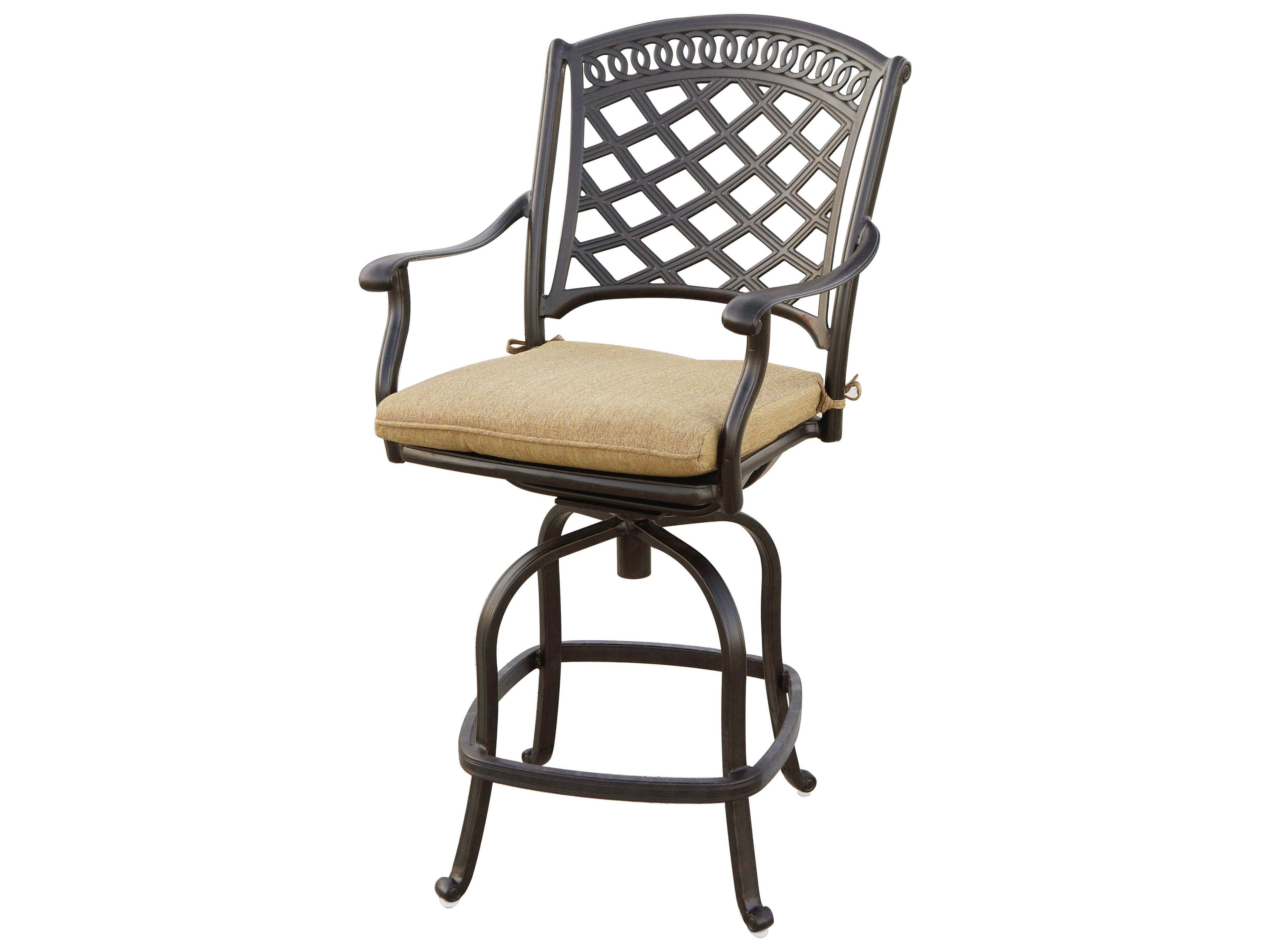 Darlee Outdoor Living Sedona Cast Aluminum Antique Bronze 9 Piece Counter Set